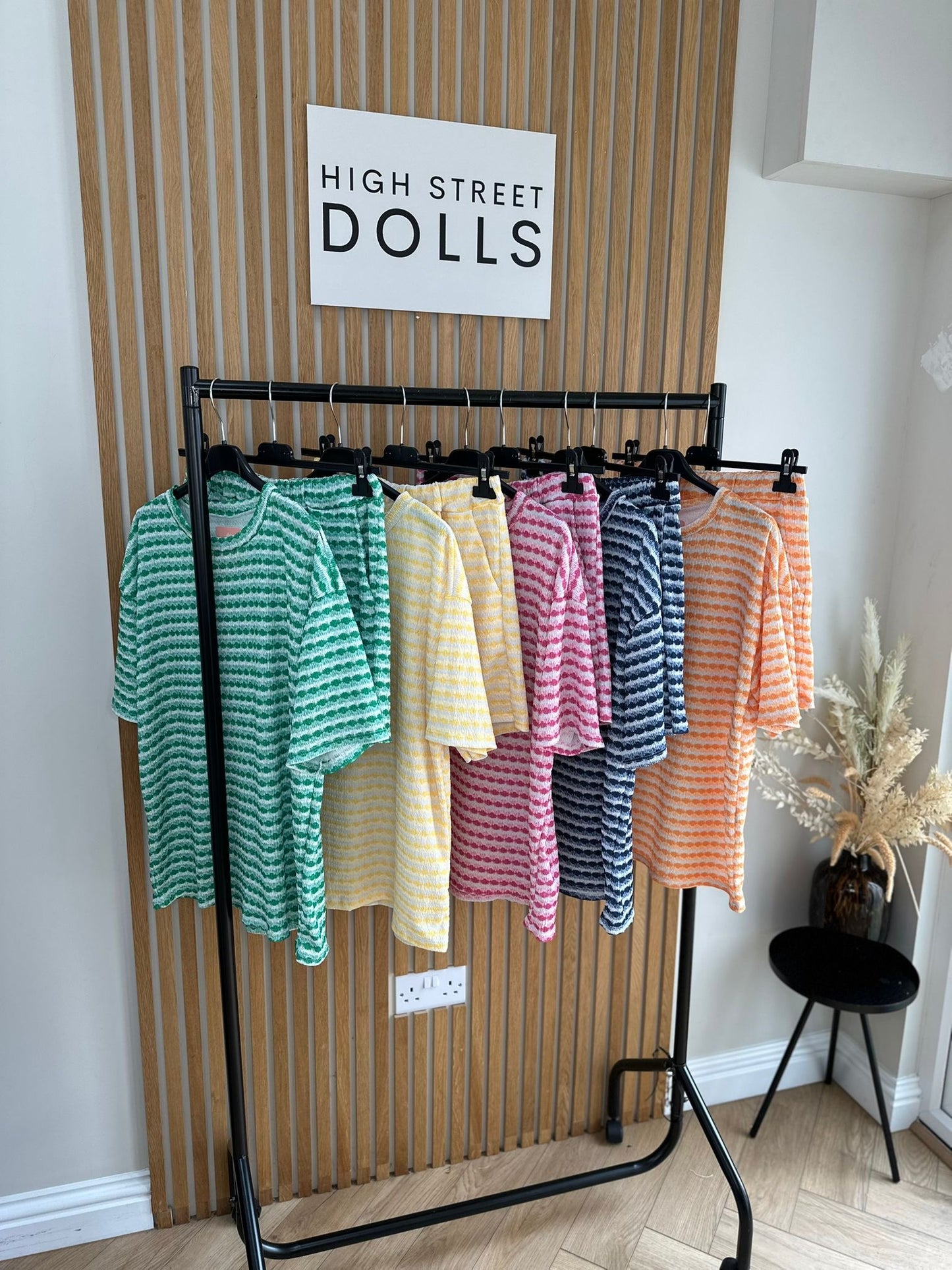 Paisley Stripe T shirt and Shorts Set Summer Holiday Outfit Co Ord