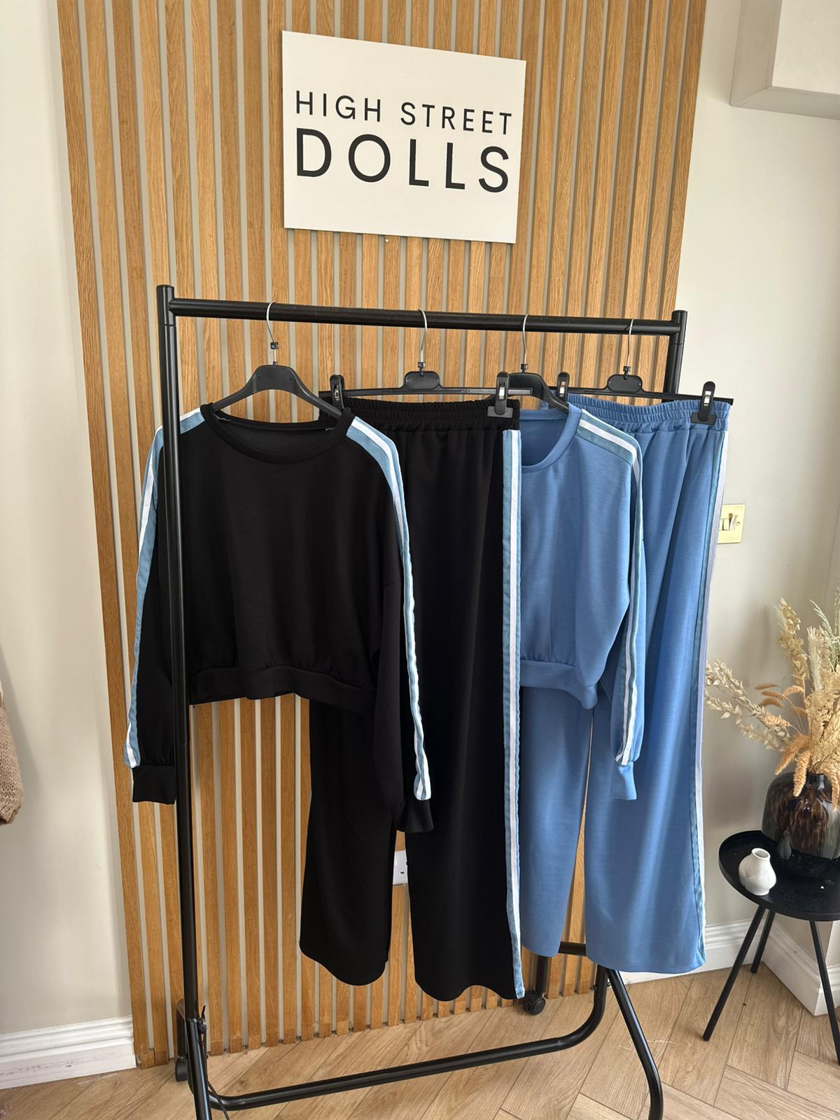 Ingrid Stripe Lounge Set Tracksuit Loungewear