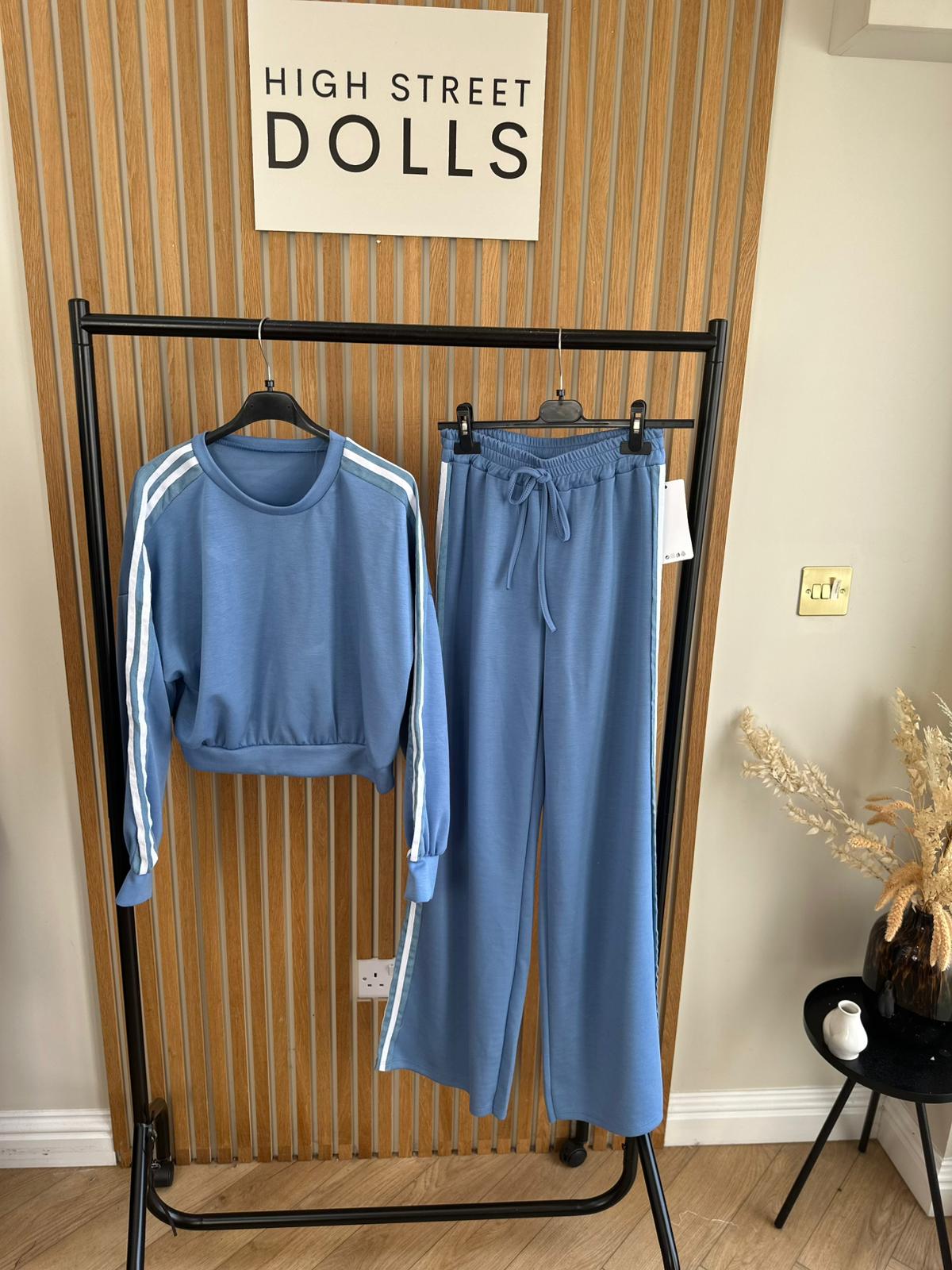 Ingrid Stripe Lounge Set Tracksuit Loungewear