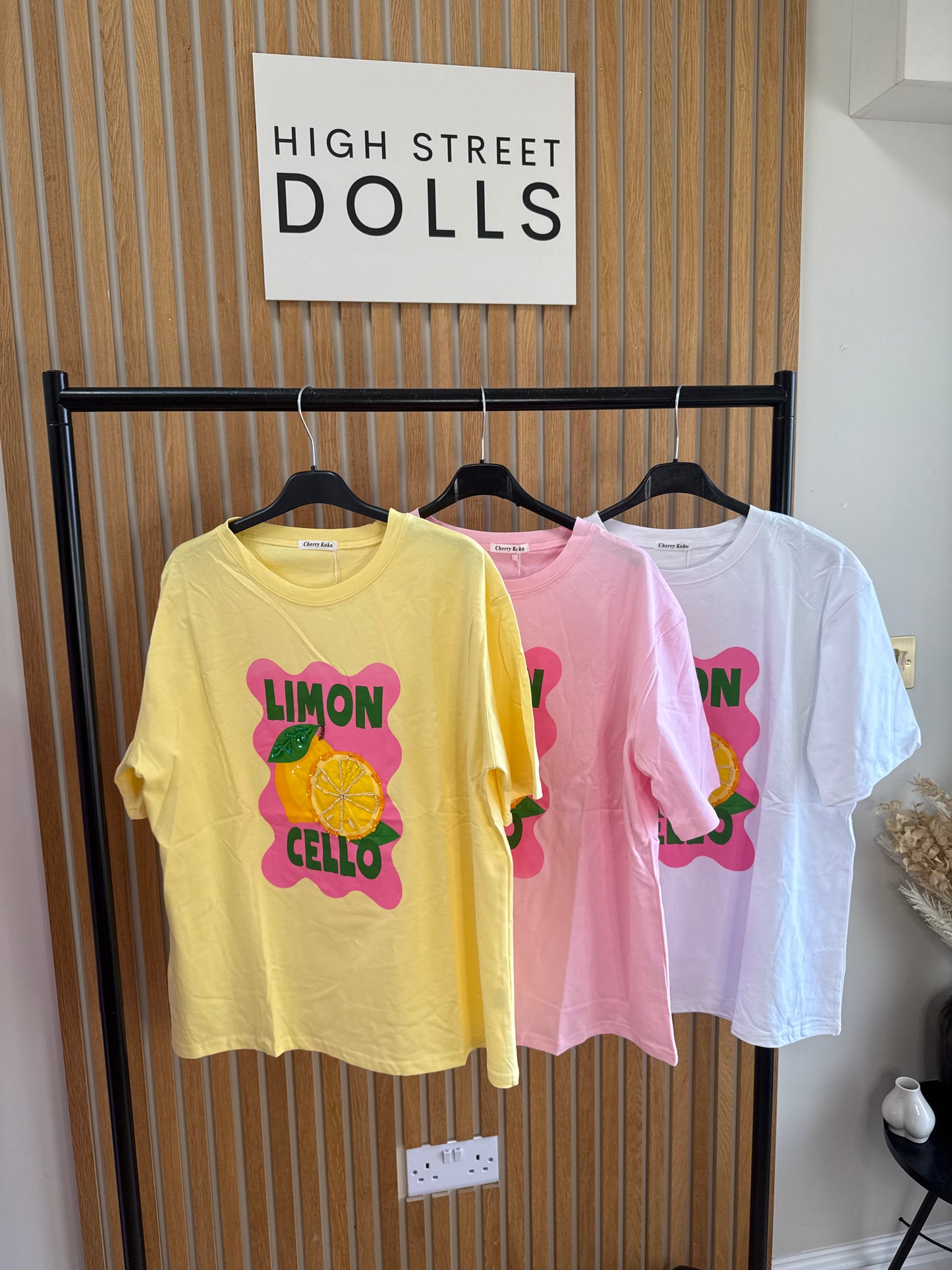 Leighla T Shirt Lemon Print Short Sleeves Spring Summer