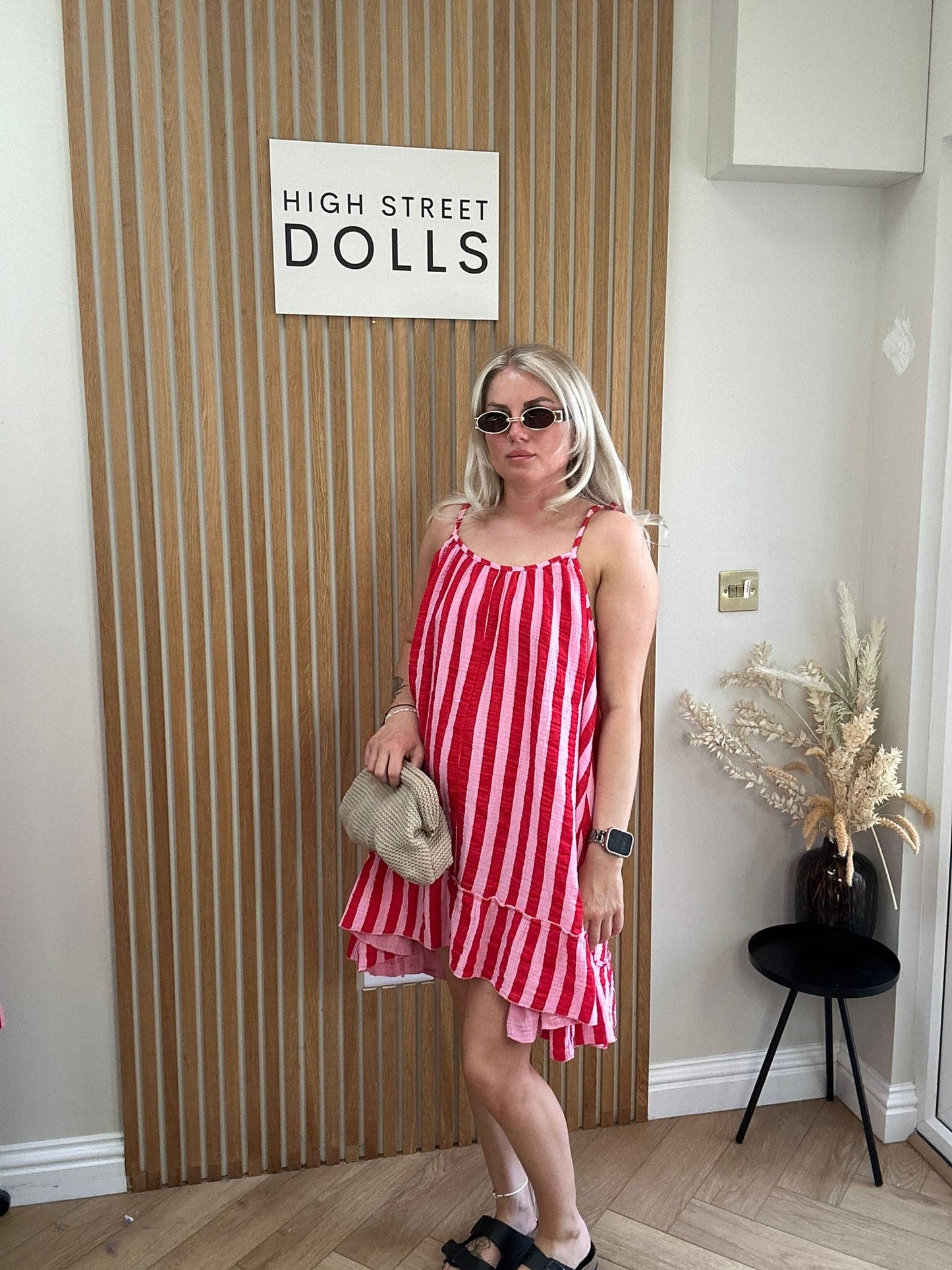 Lollie Pinstripe Dress Summer Outfit Holiday