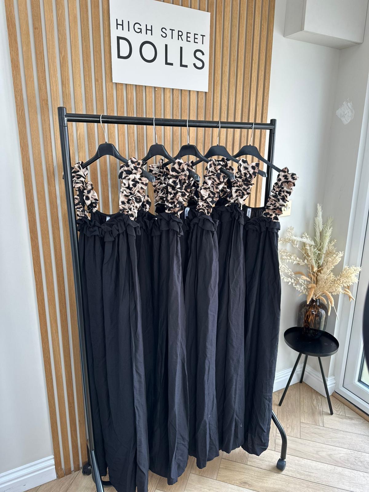 Valentina Maxi Dress Leopard Print Straps Holiday Summer Outfit