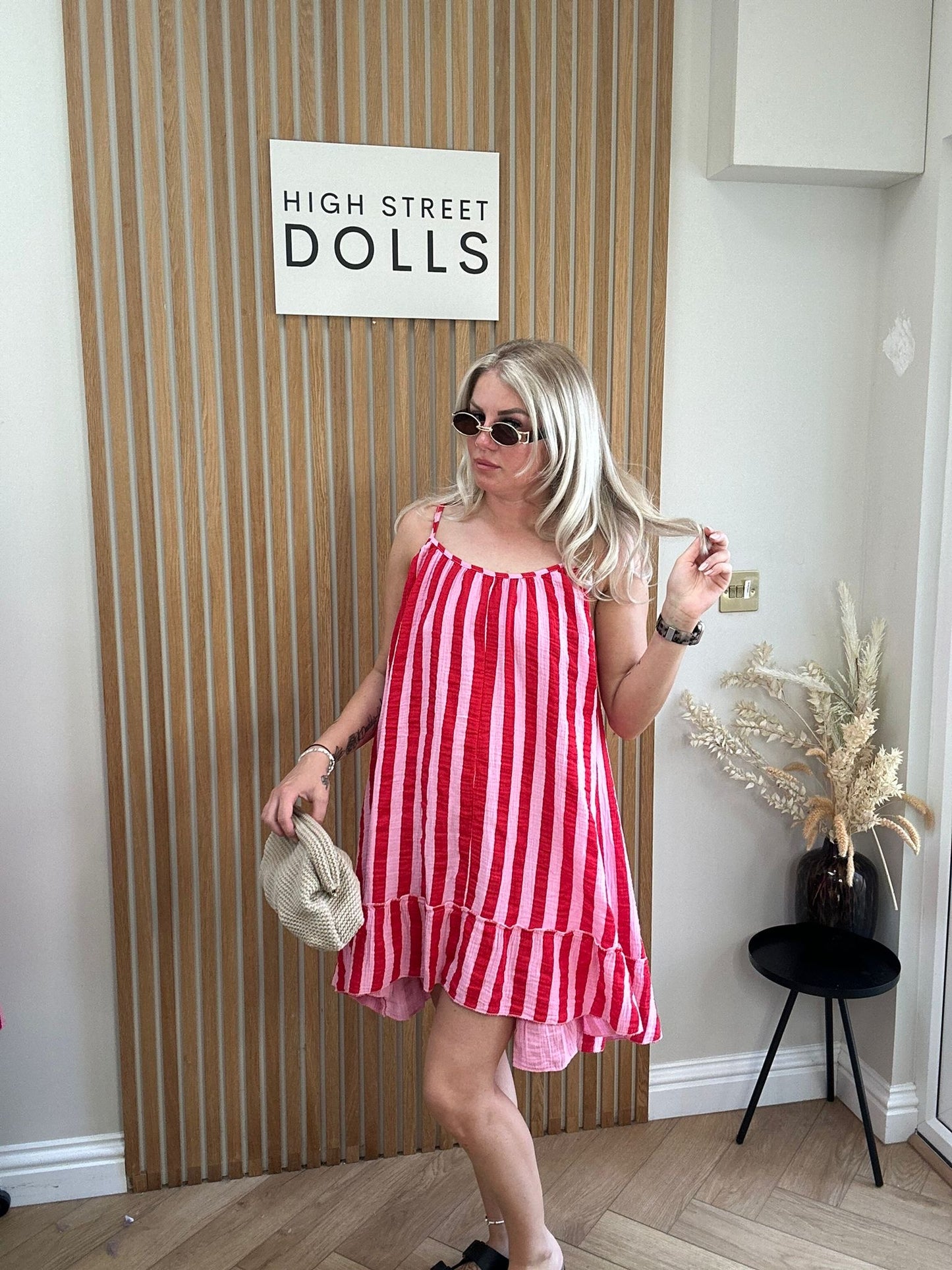 Lollie Pinstripe Dress Summer Outfit Holiday