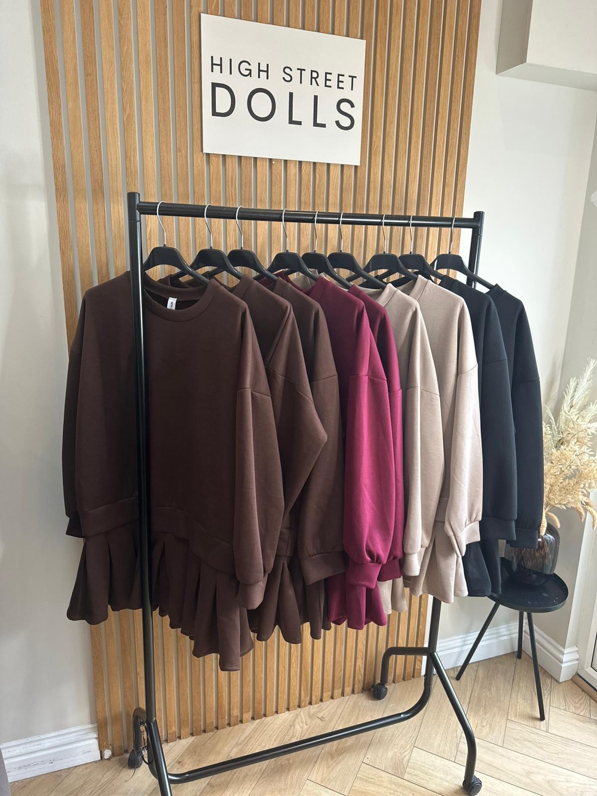 Ava Jumper Dress With Pleated Skirt Autumn Winter