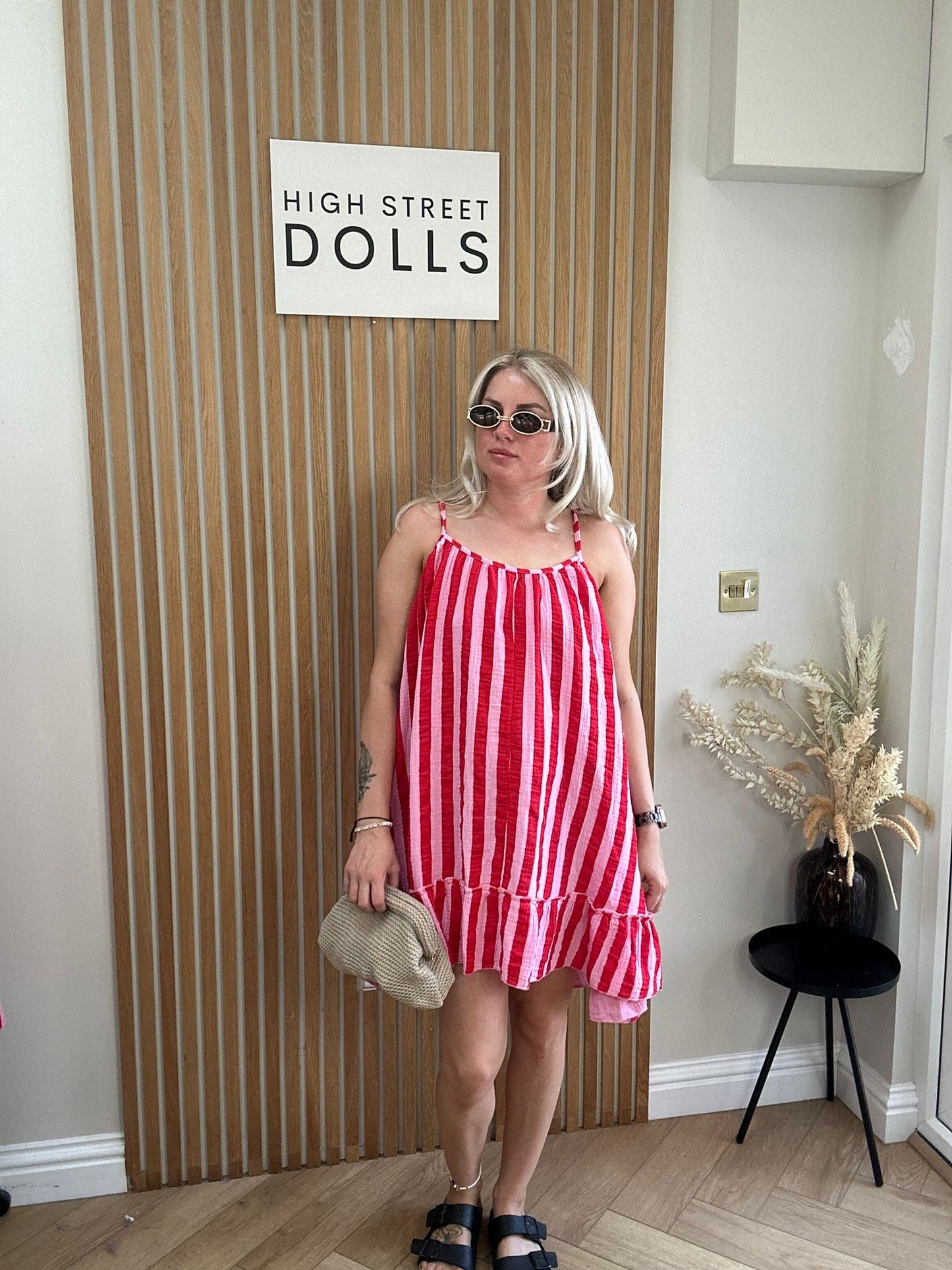 Lollie Pinstripe Dress Summer Outfit Holiday