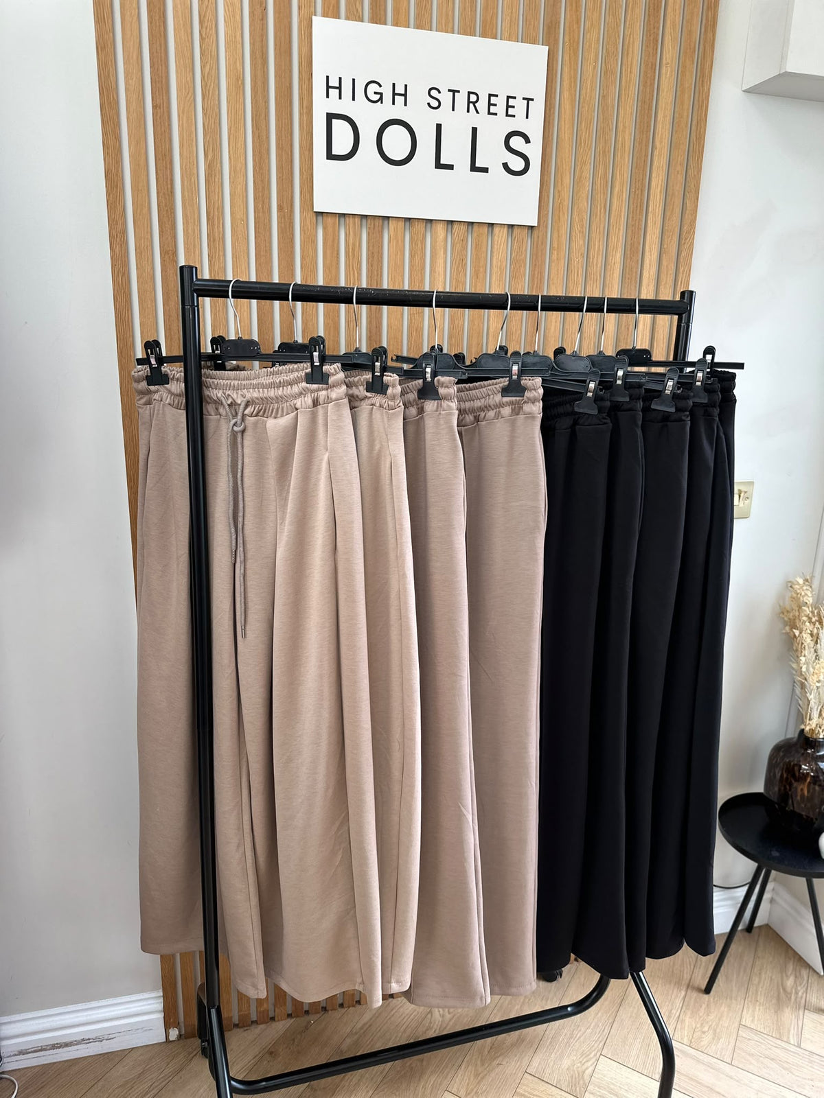 Evie Women’s Wide Leg Trousers Joggers with Drawstring Waist – Autumn Winter