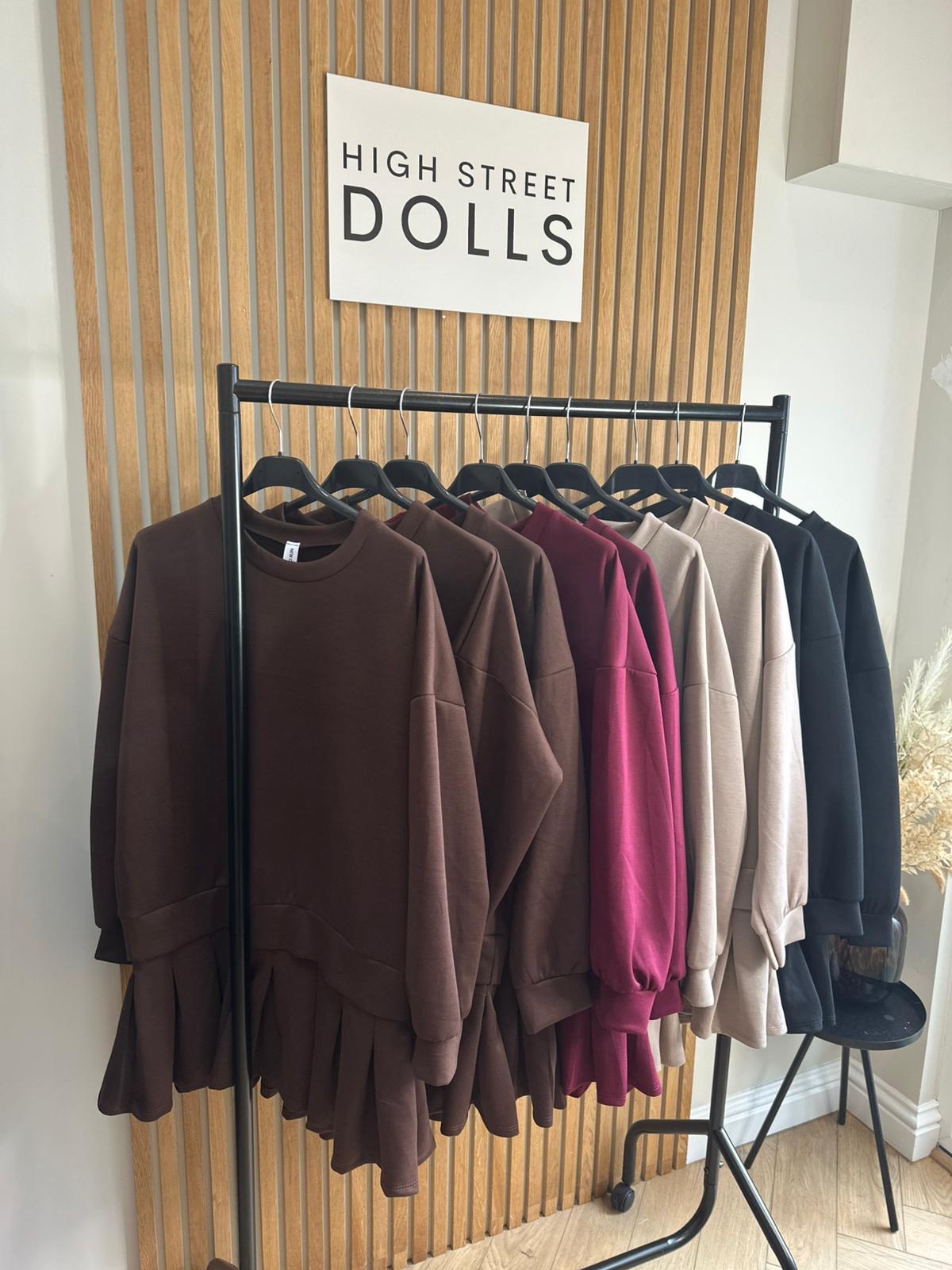 Ava Jumper Dress With Pleated Skirt Autumn Winter