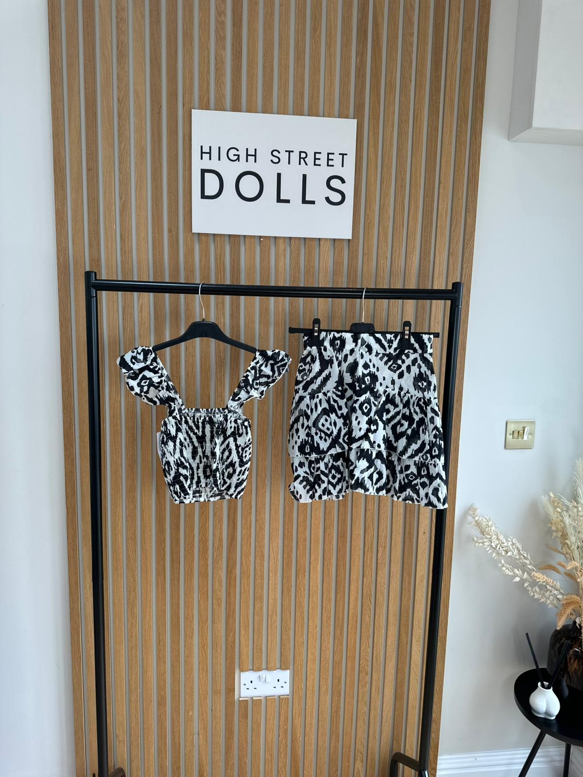 Matilda Printed Top and Skirt Two Piece Co Ord Summer Holiday outfit