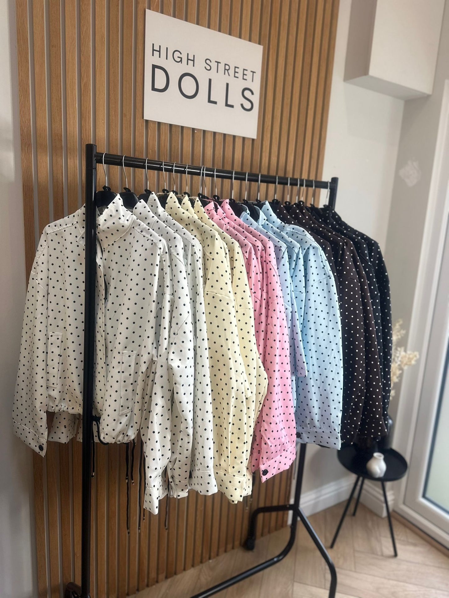 Willow Polka Dot Print Jacket and Shorts Holiday Spring Summer Women’s two piece co-ord Trending Viral Print Stripe Detail