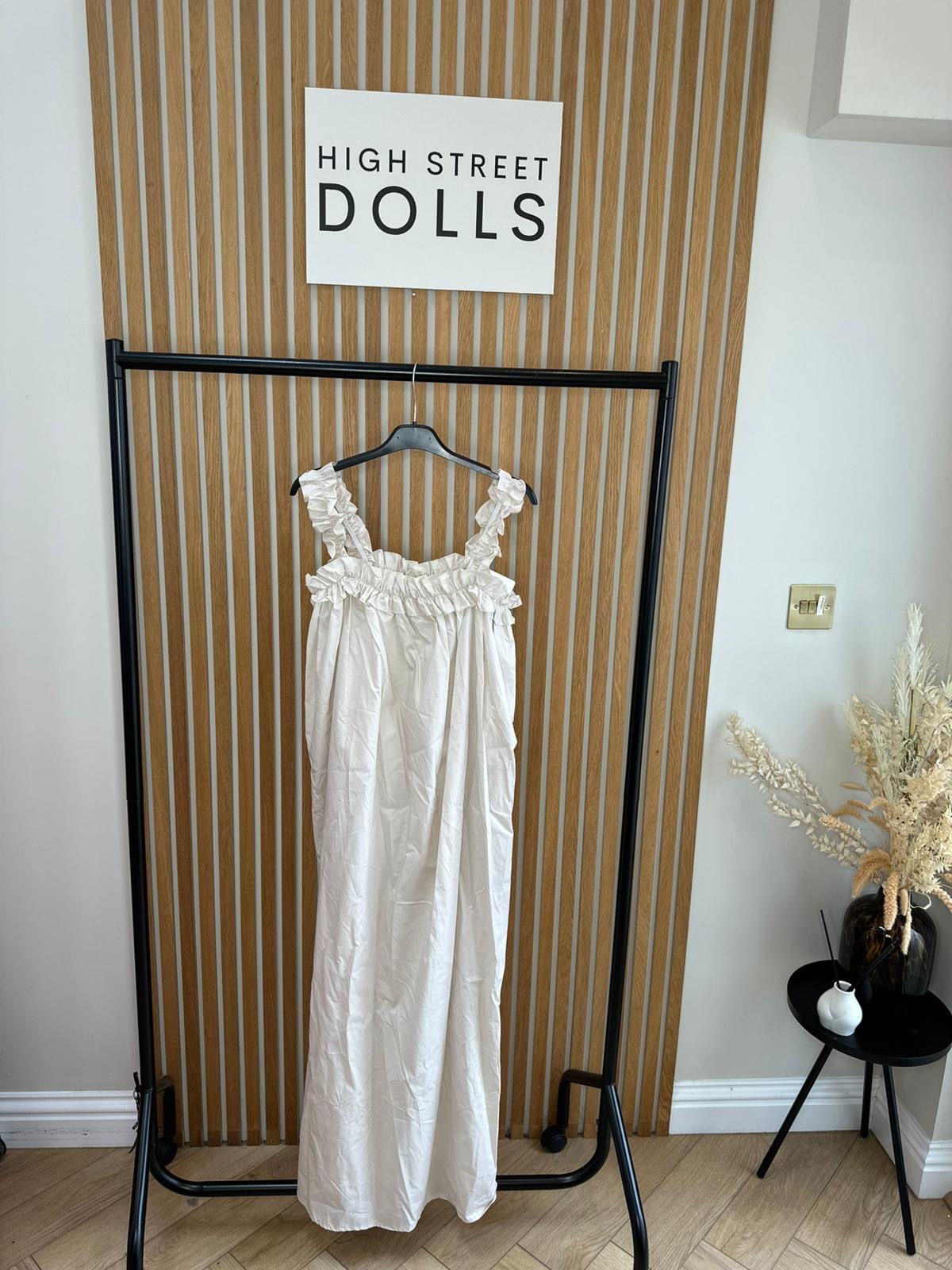 Sofia Maxi Dress Ruffle Straps Holiday Summer Outfit