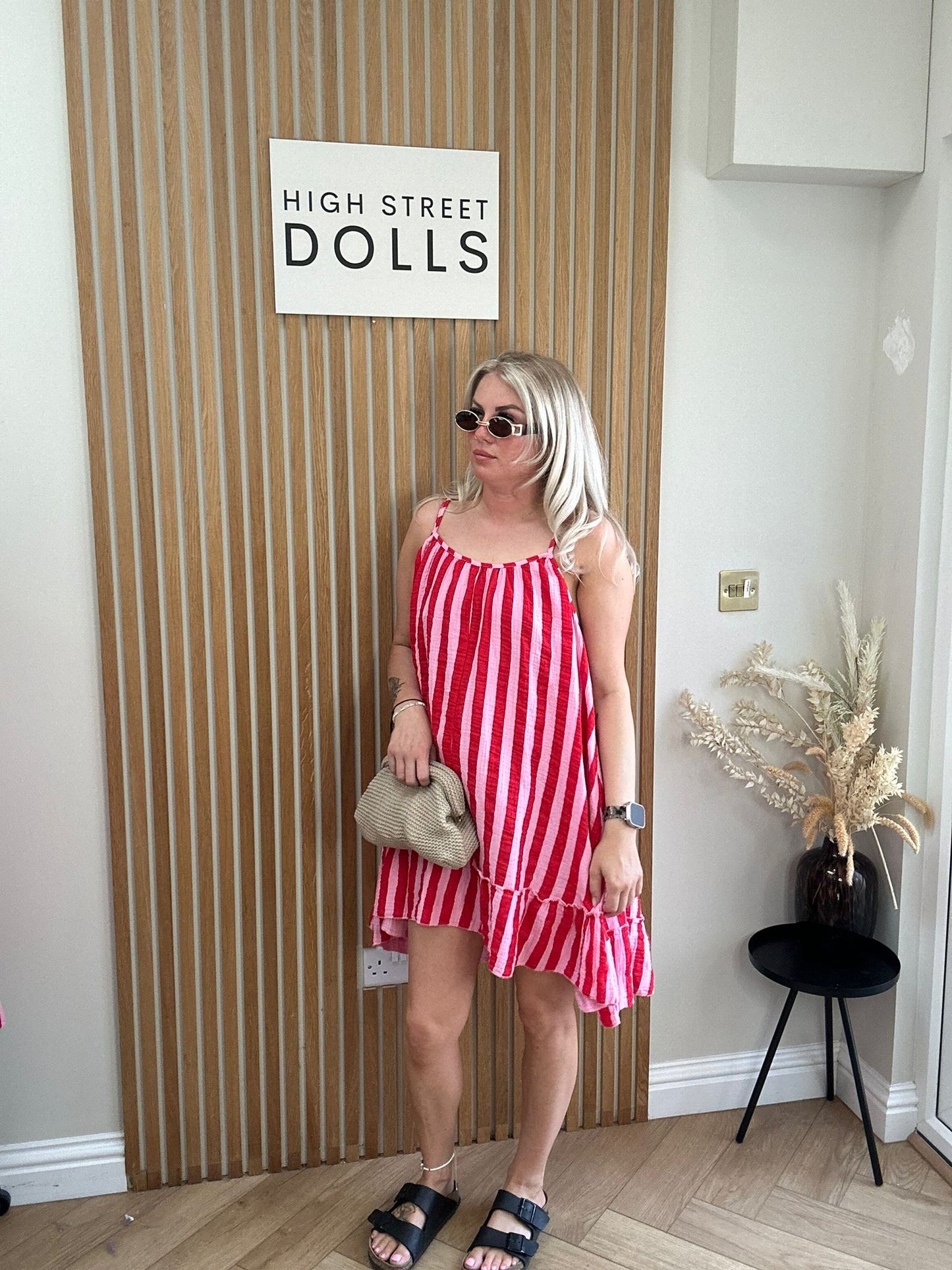 Lollie Pinstripe Dress Summer Outfit Holiday