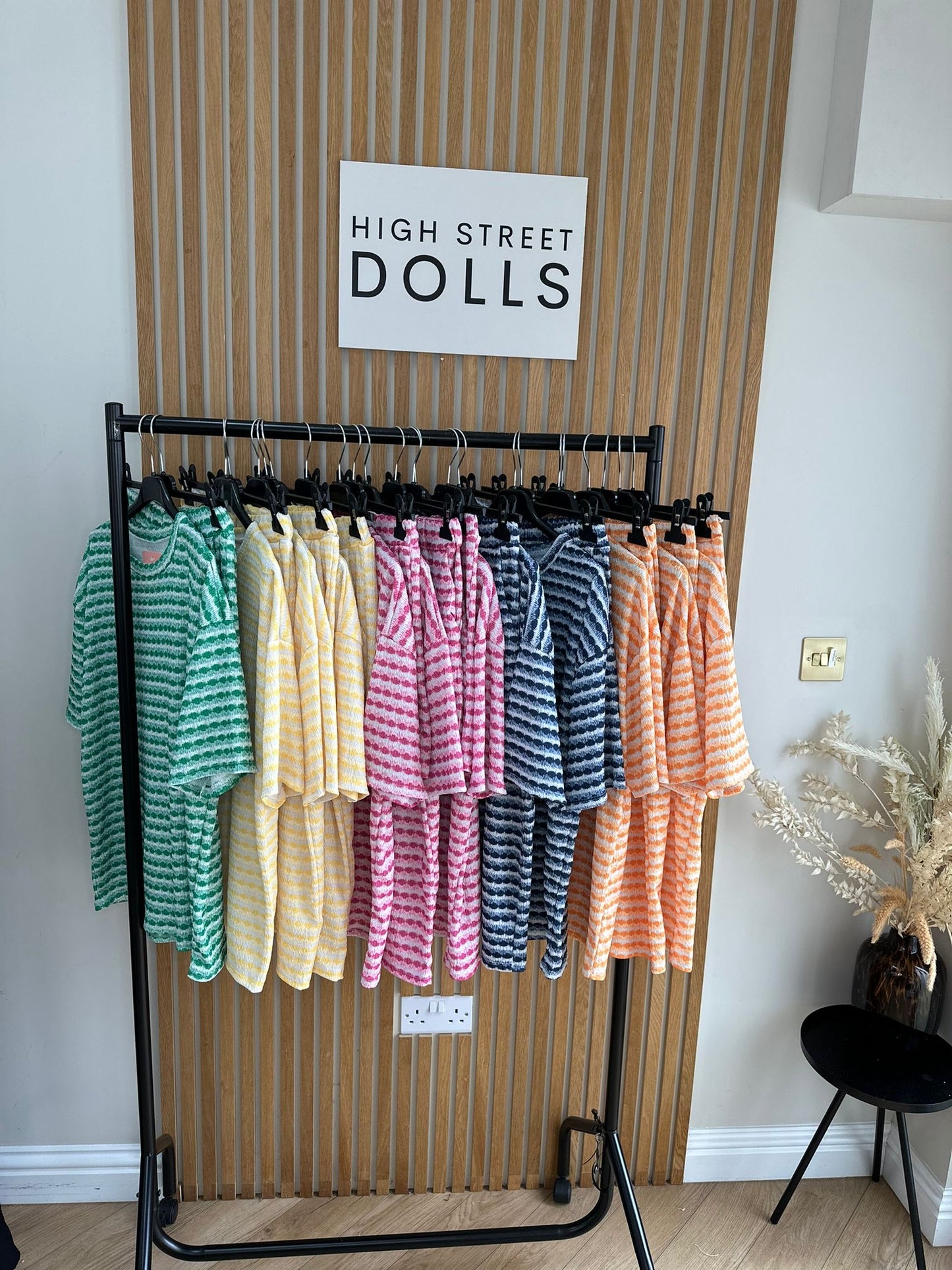 Paisley Stripe T shirt and Shorts Set Summer Holiday Outfit Co Ord