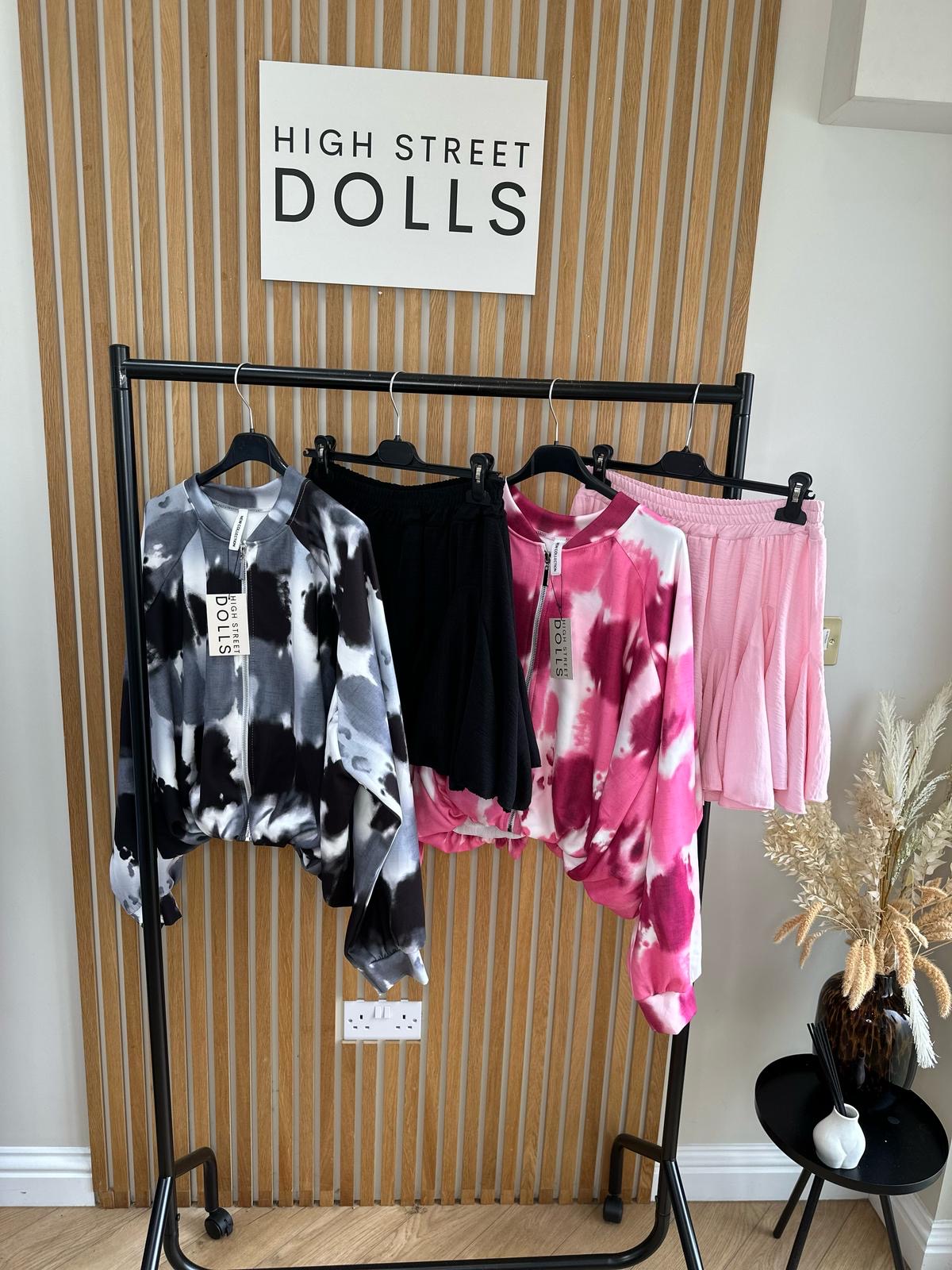 Naomi Two Piece Bomber and Skirt Co Ord