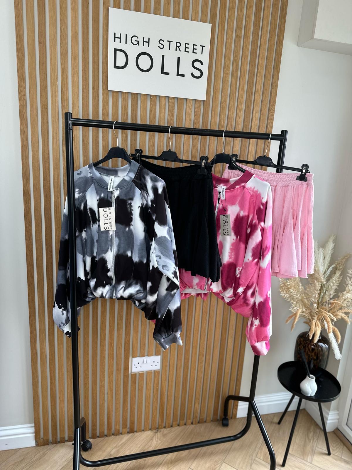 Naomi Two Piece Bomber and Skirt Co Ord