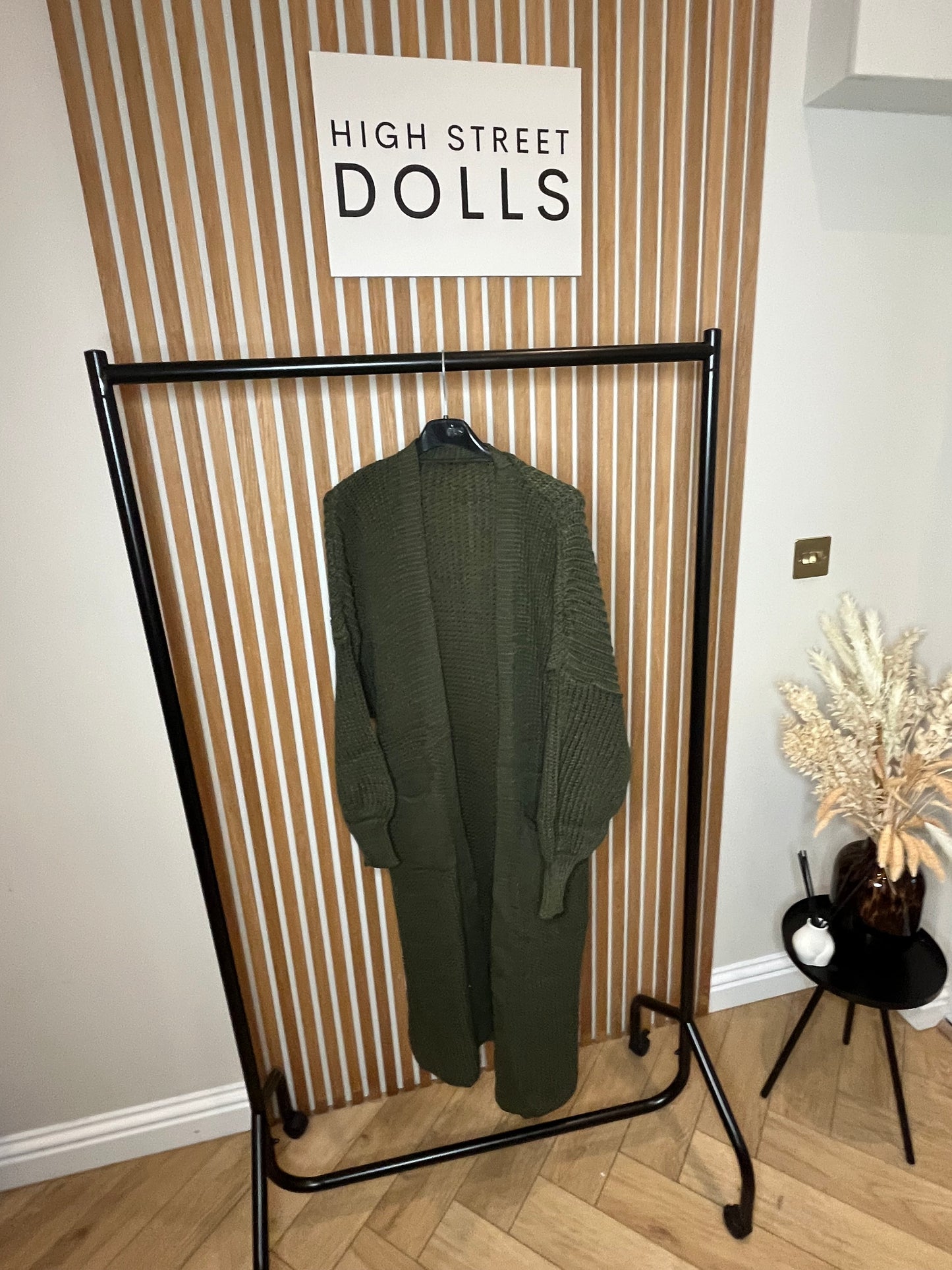 Long Cardigan Balloon Sleeve