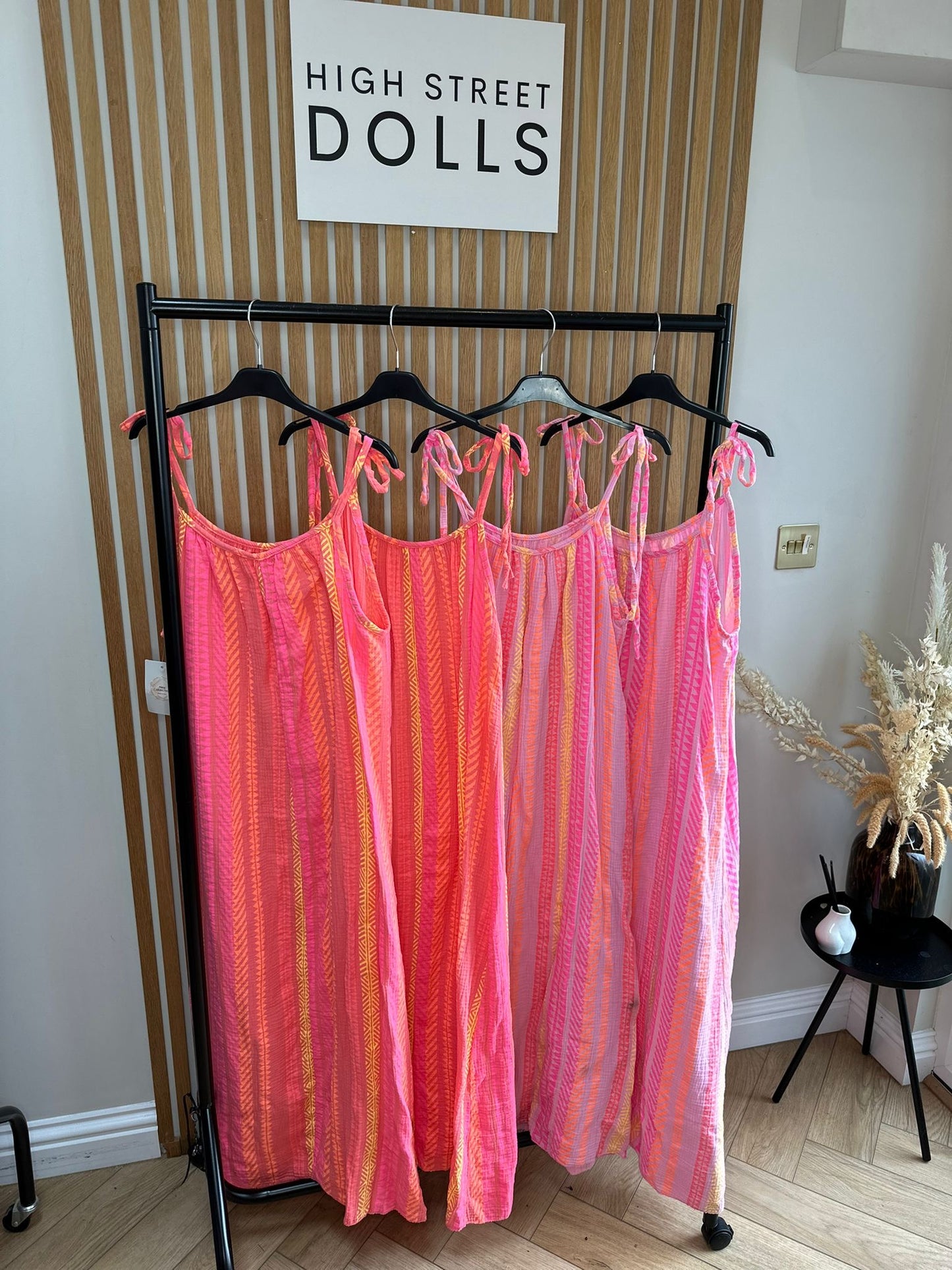 Daphne Printed Dress Maxi Length Stripe Print Holiday Summer