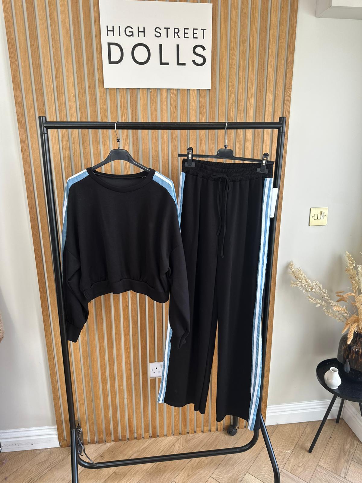 Ingrid Stripe Lounge Set Tracksuit Loungewear