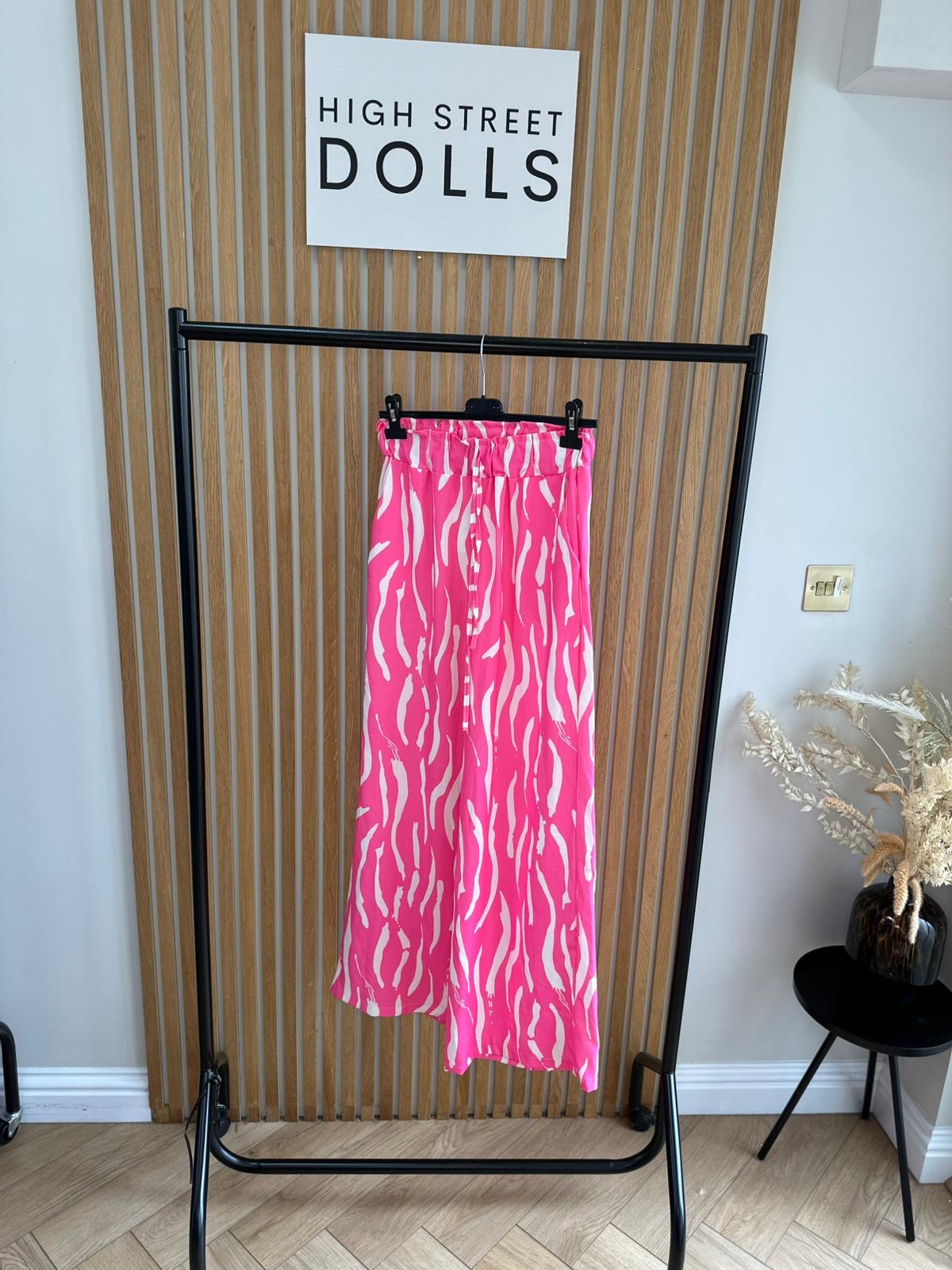 Skye Printed Zebra Trousers Summer Fashion Holiday