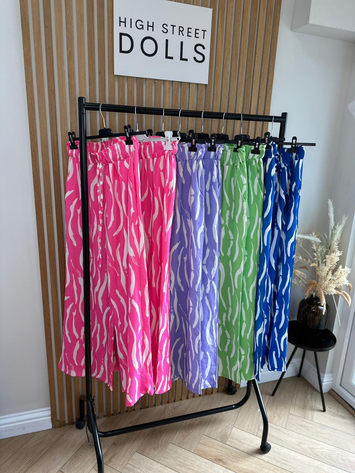 Skye Printed Zebra Trousers Summer Fashion Holiday