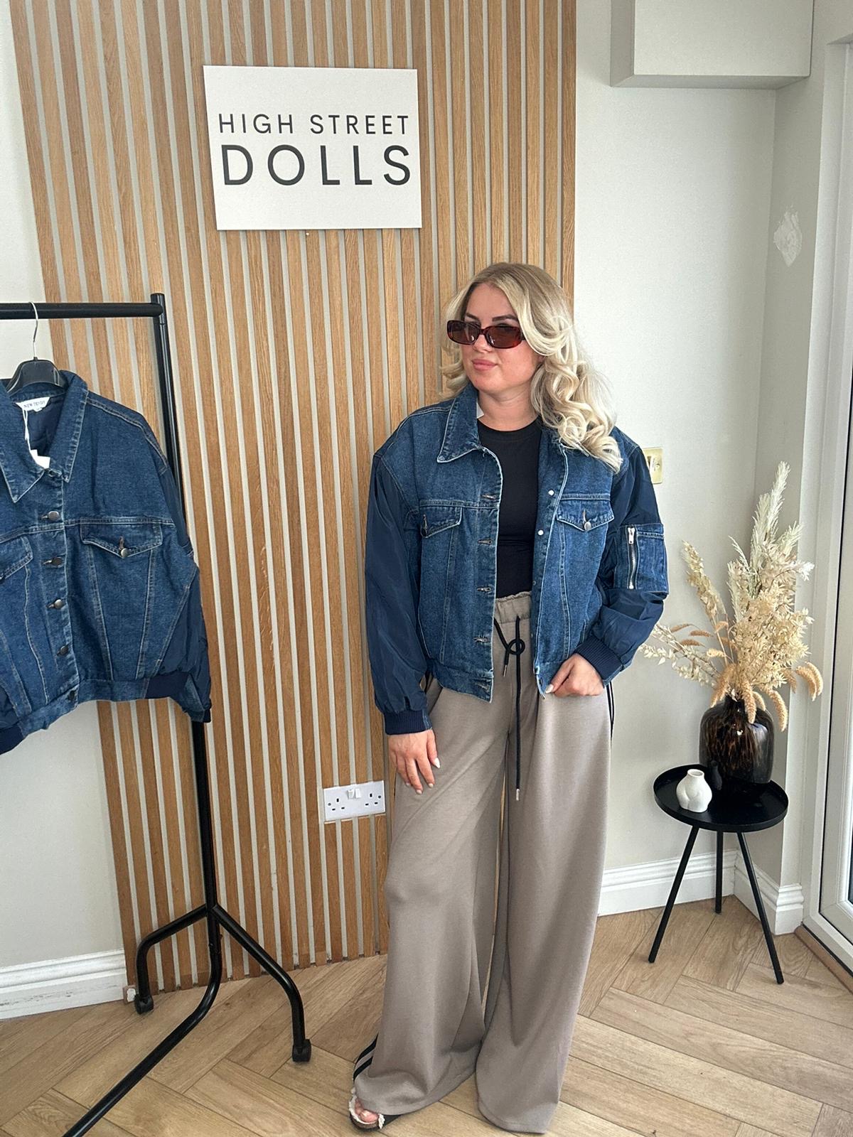 Odell Denim Bomber Jacket Jean Jacket Coat
