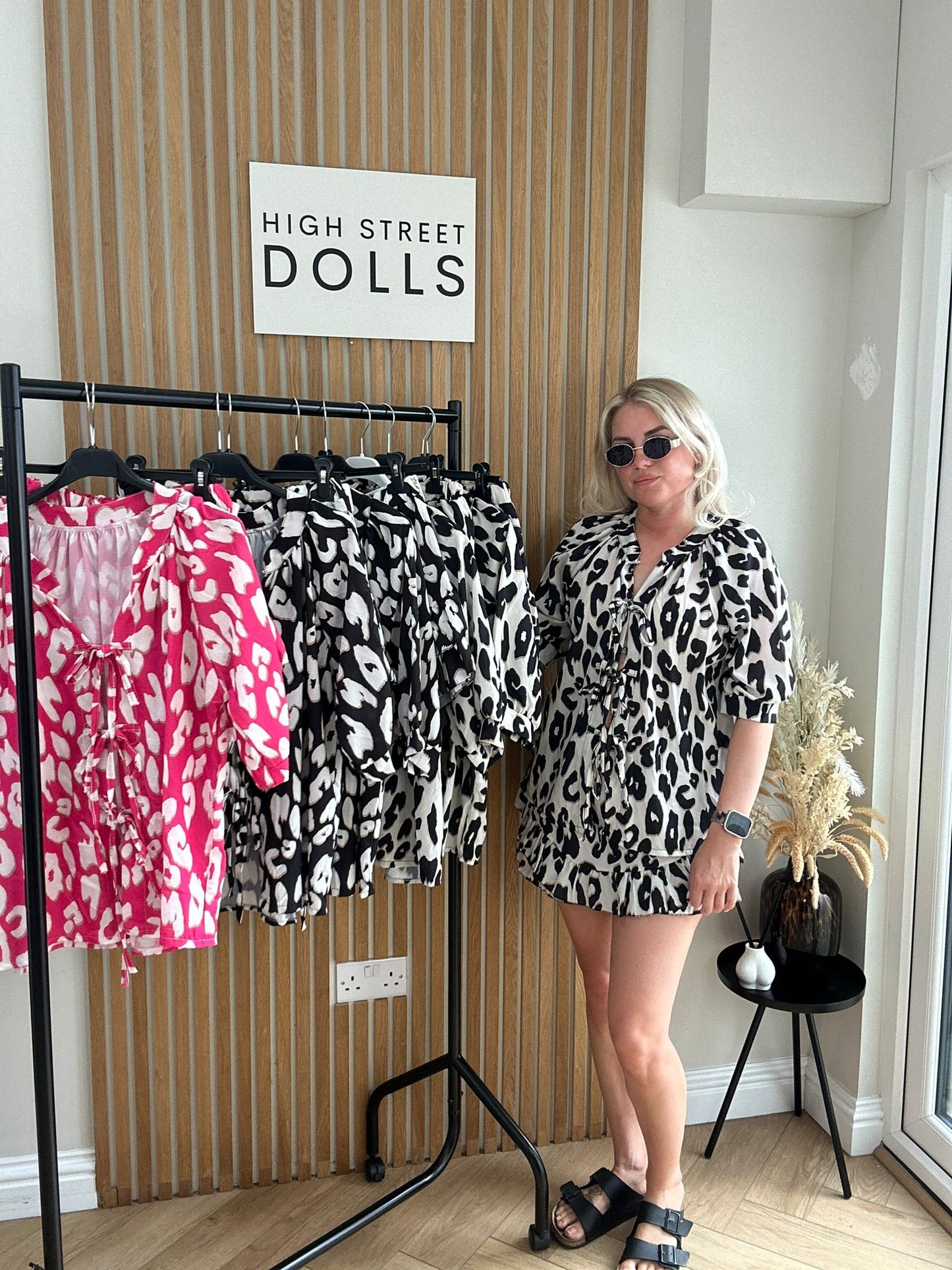 Zoey Leopard Print Bow Top and Skort Matching Co Ord Summer holiday outfit airport outfit