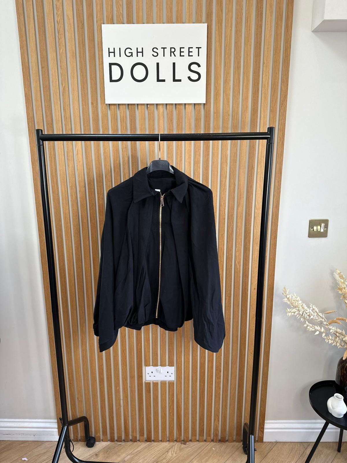 Kaede Suede Jacket with bubble hem