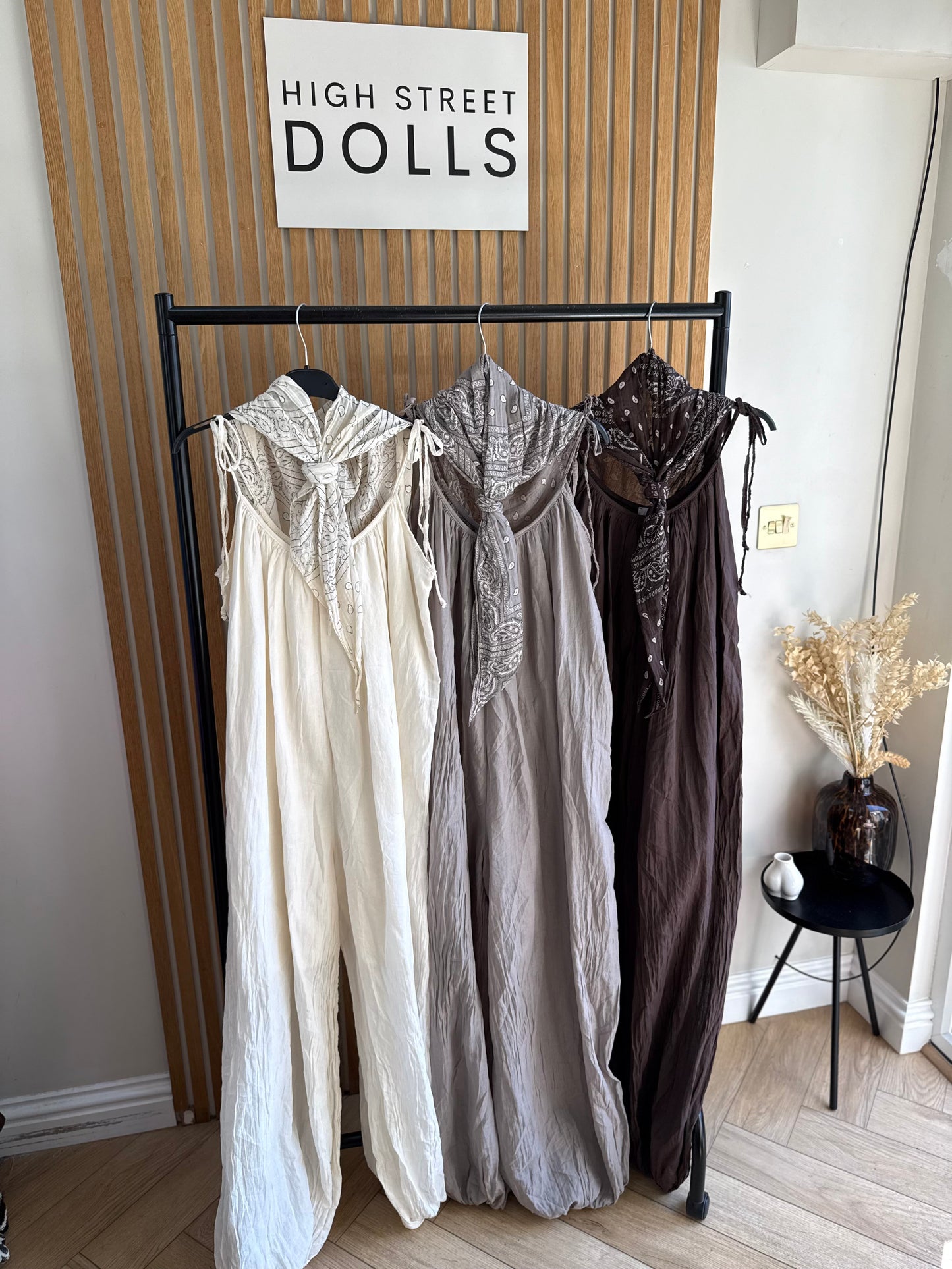 Jasmine Harem Jumpsuit Boho Light Weight Material Women’s Summer Holiday Printed Scarf Included