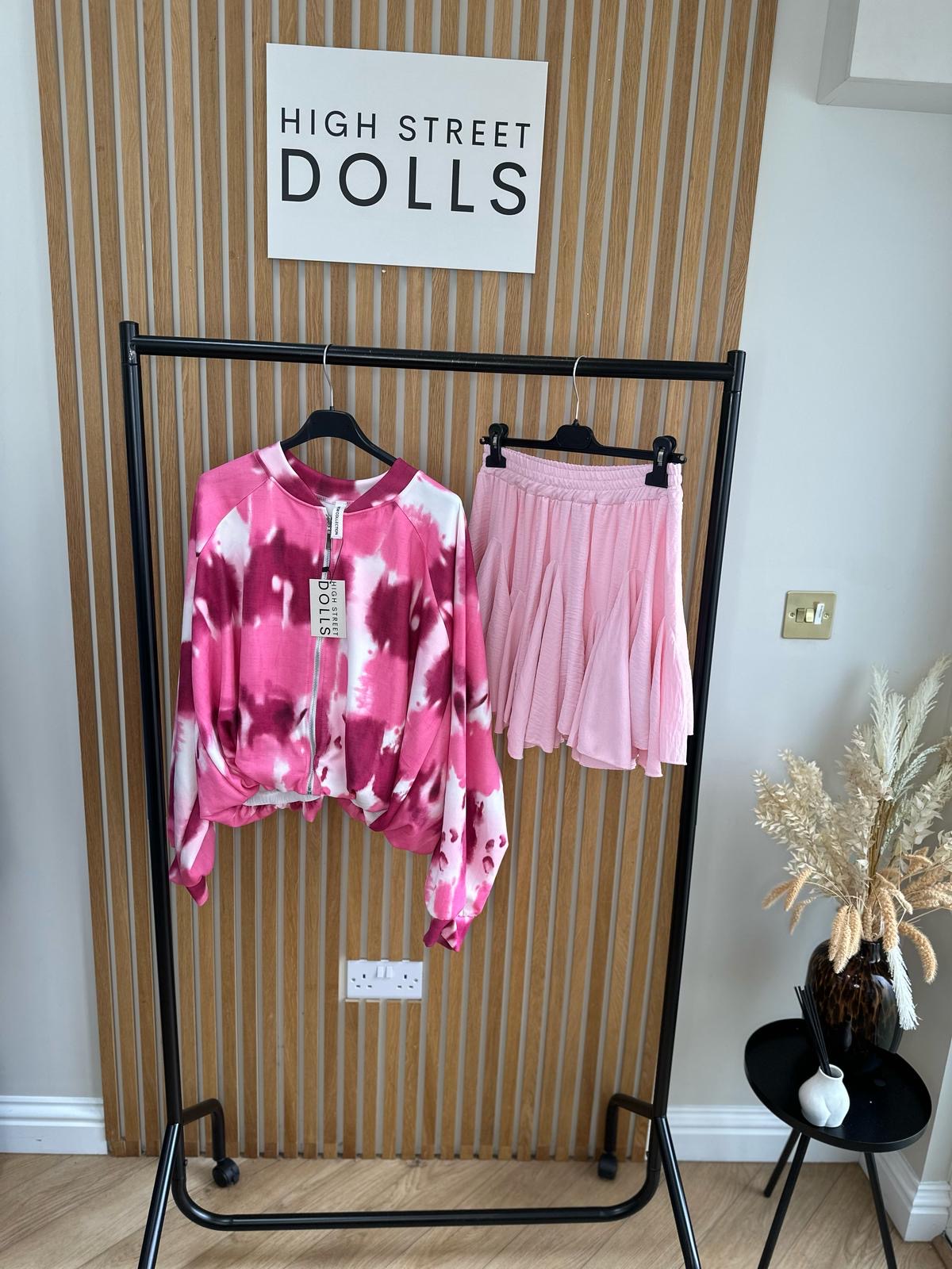 Naomi Two Piece Bomber and Skirt Co Ord