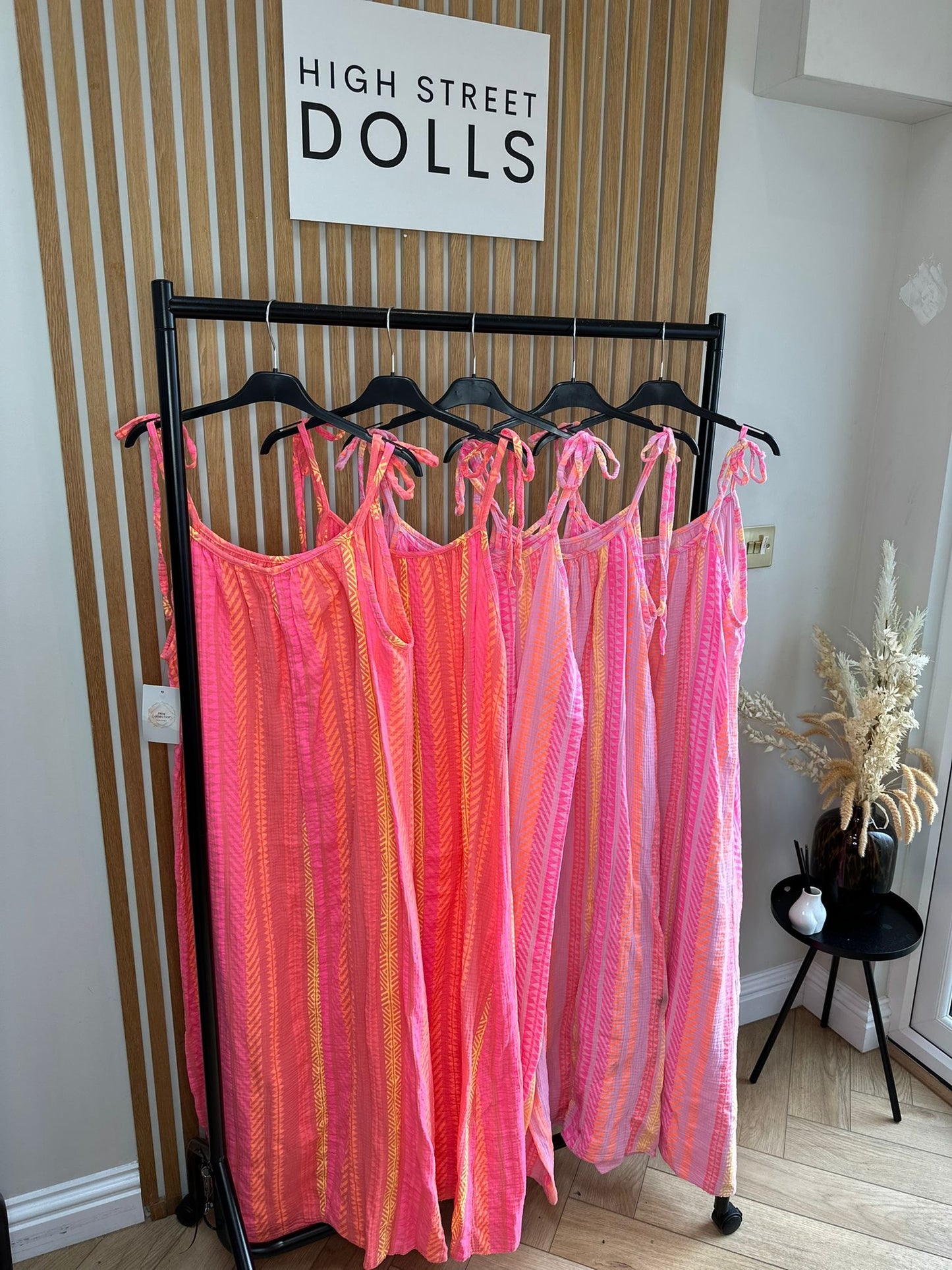 Daphne Printed Dress Maxi Length Stripe Print Holiday Summer