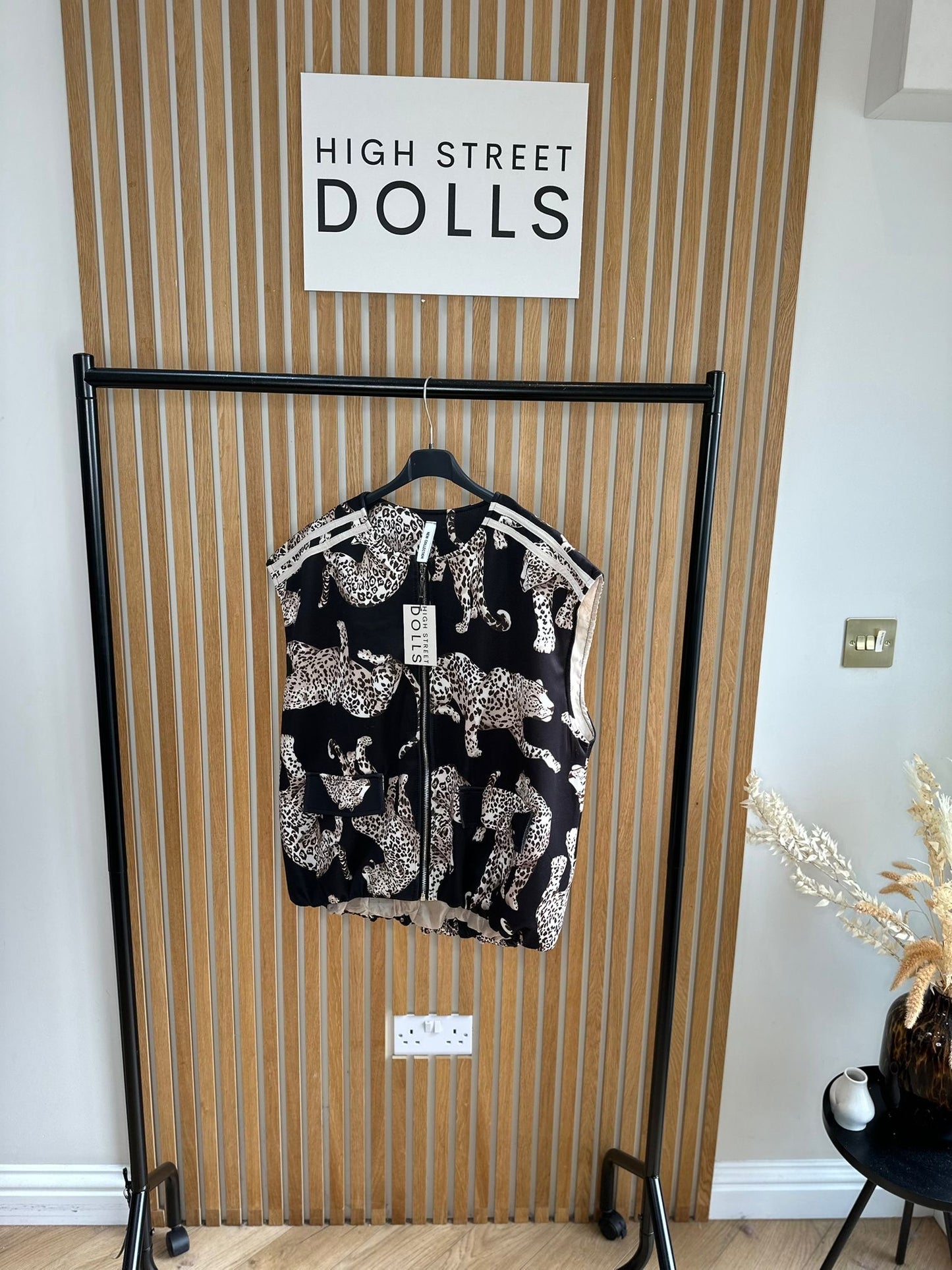 Cally Gilet Bomber Jacket Cheeta Print
