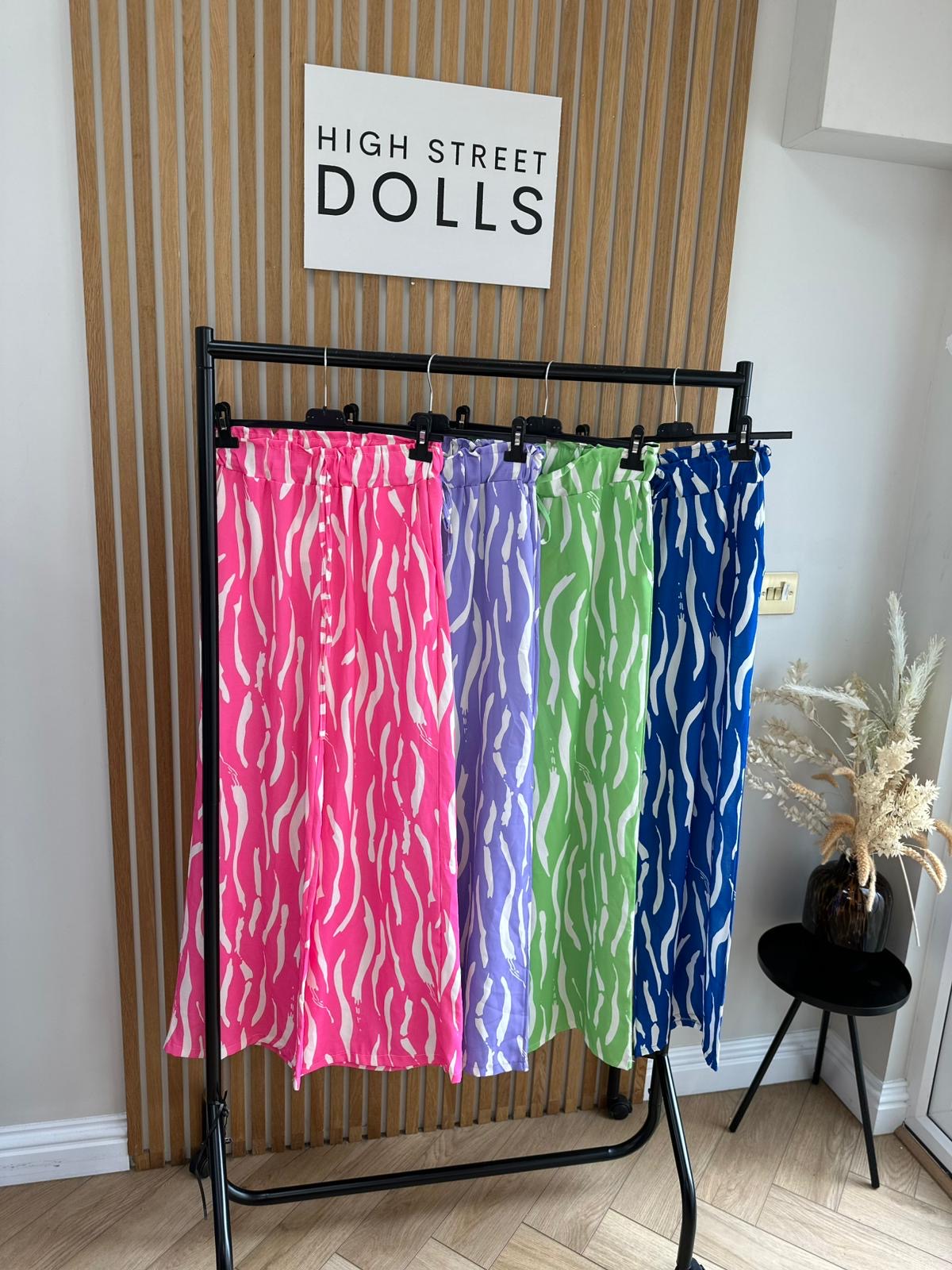 Skye Printed Zebra Trousers Summer Fashion Holiday