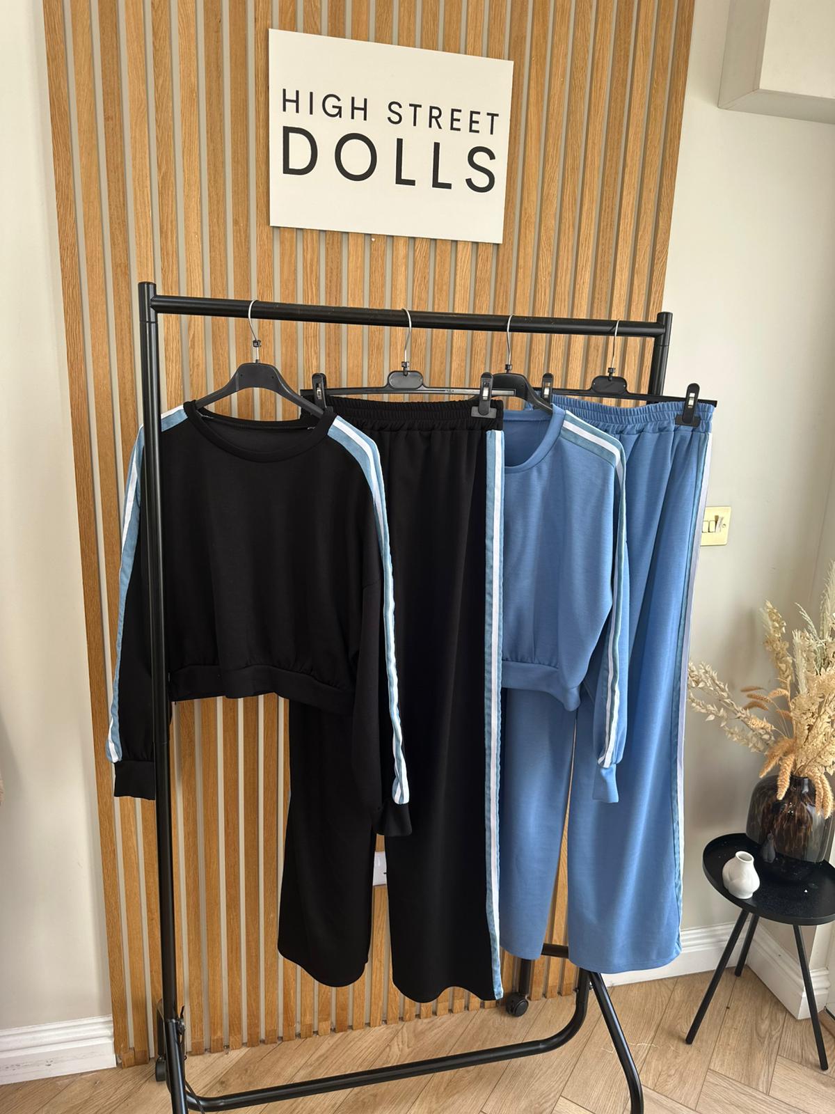 Ingrid Stripe Lounge Set Tracksuit Loungewear