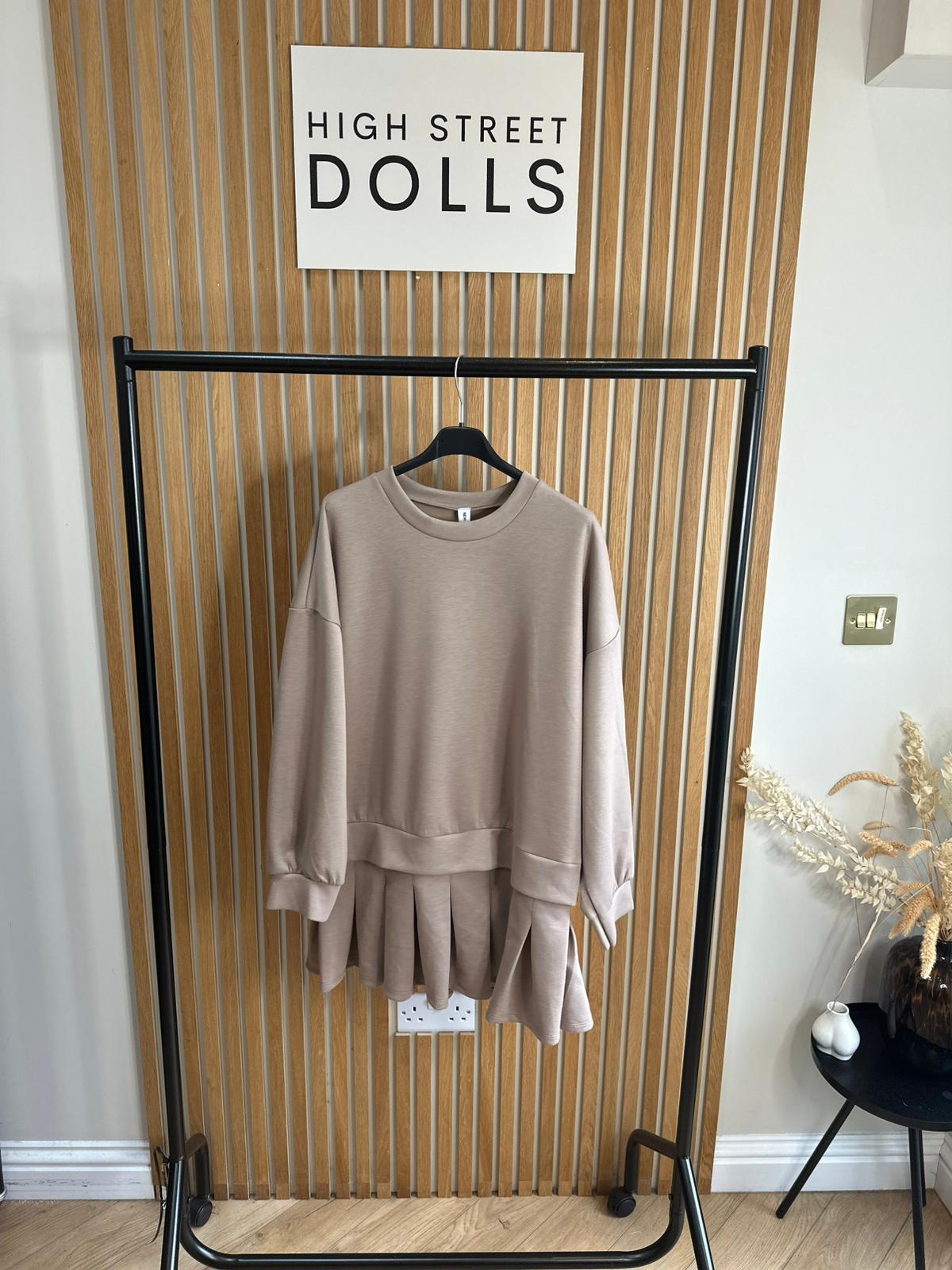 Ava Jumper Dress With Pleated Skirt Autumn Winter