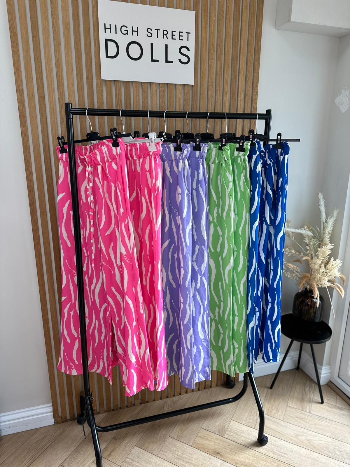 Skye Printed Zebra Trousers Summer Fashion Holiday