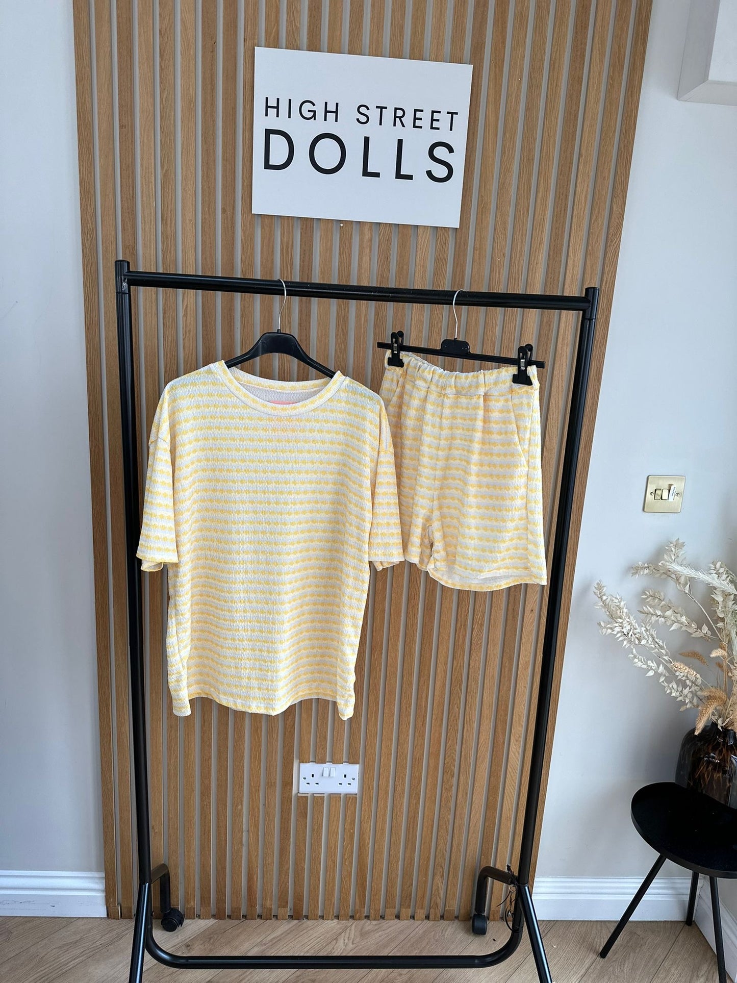 Paisley Stripe T shirt and Shorts Set Summer Holiday Outfit Co Ord