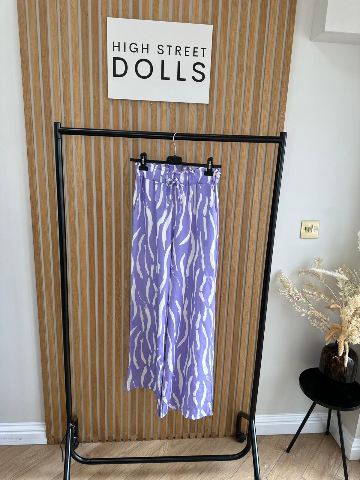 Skye Printed Zebra Trousers Summer Fashion Holiday