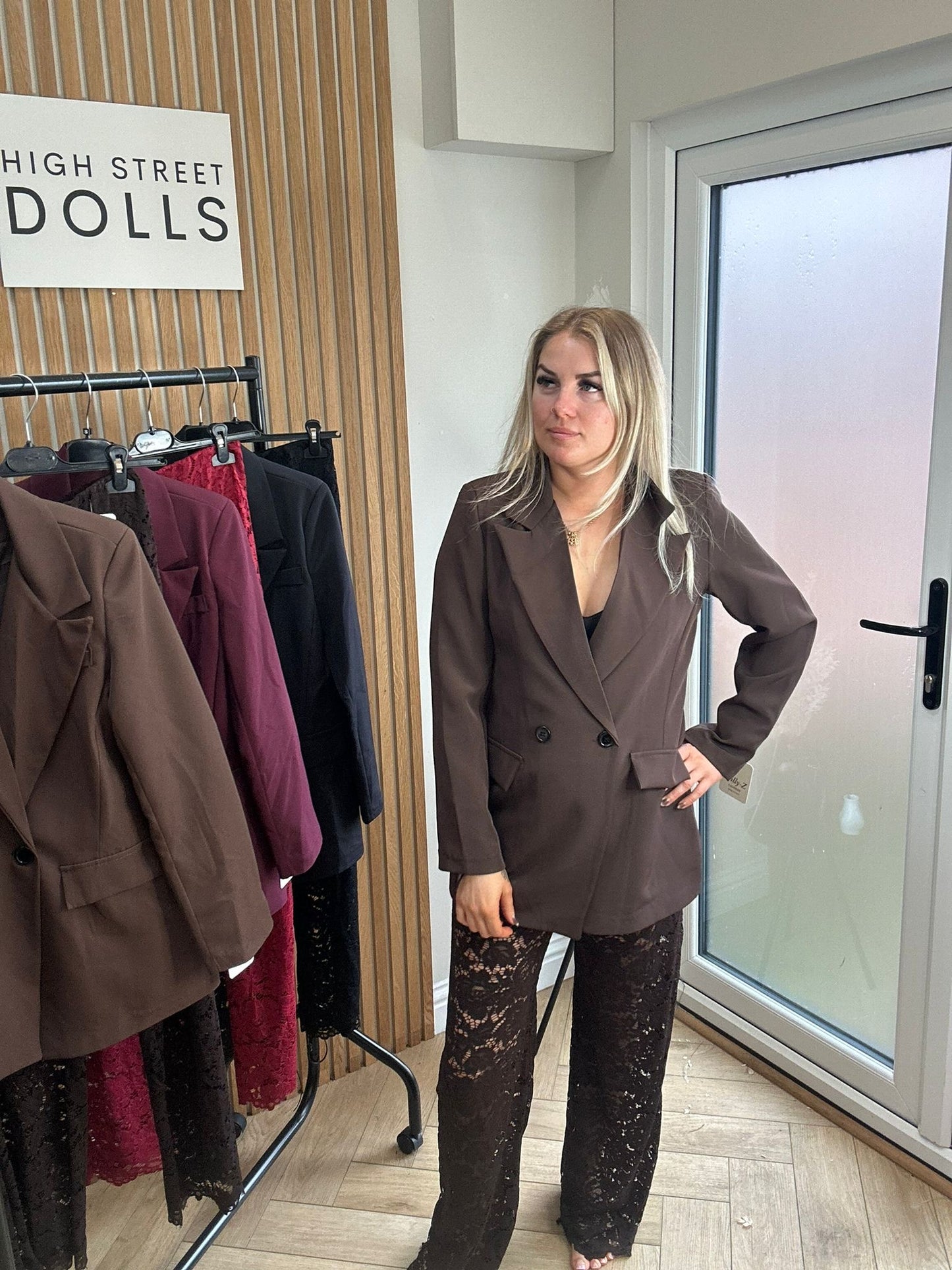 Vivian Oversized Blazer Double Breasted Daywear Evening Wear Autumn Winter