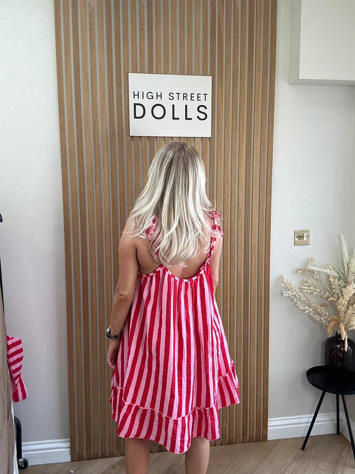 Lollie Pinstripe Dress Summer Outfit Holiday