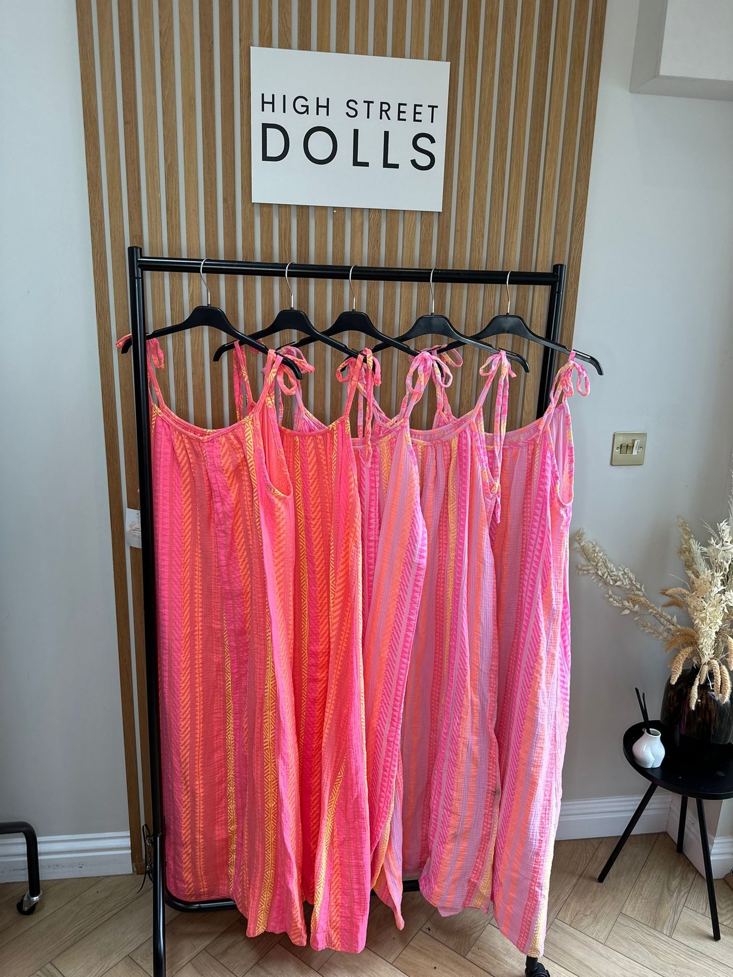 Daphne Printed Dress Maxi Length Stripe Print Holiday Summer