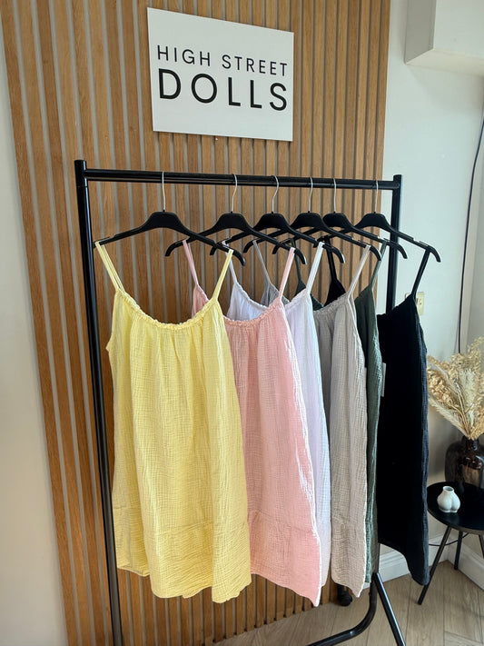 Floss Ruffle Dress Cheesecloth Summer Holiday Short Dress