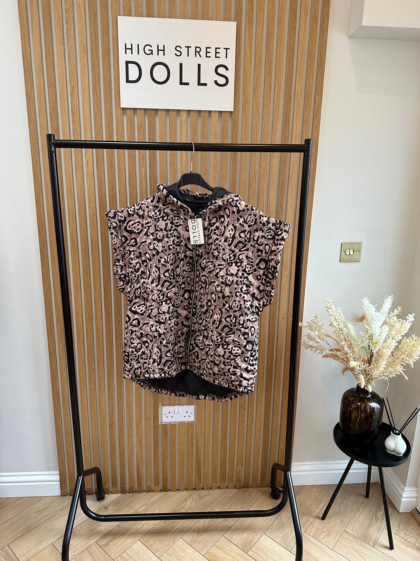 Leopard Print Gilet Women’s Jacket Coat