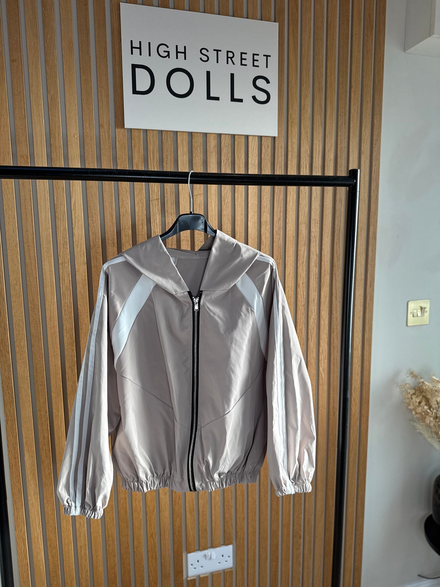 Remi Striped Zip-Up Jacket Women’s Sporty Lightweight Cover-Up Summer and Autumn Layer