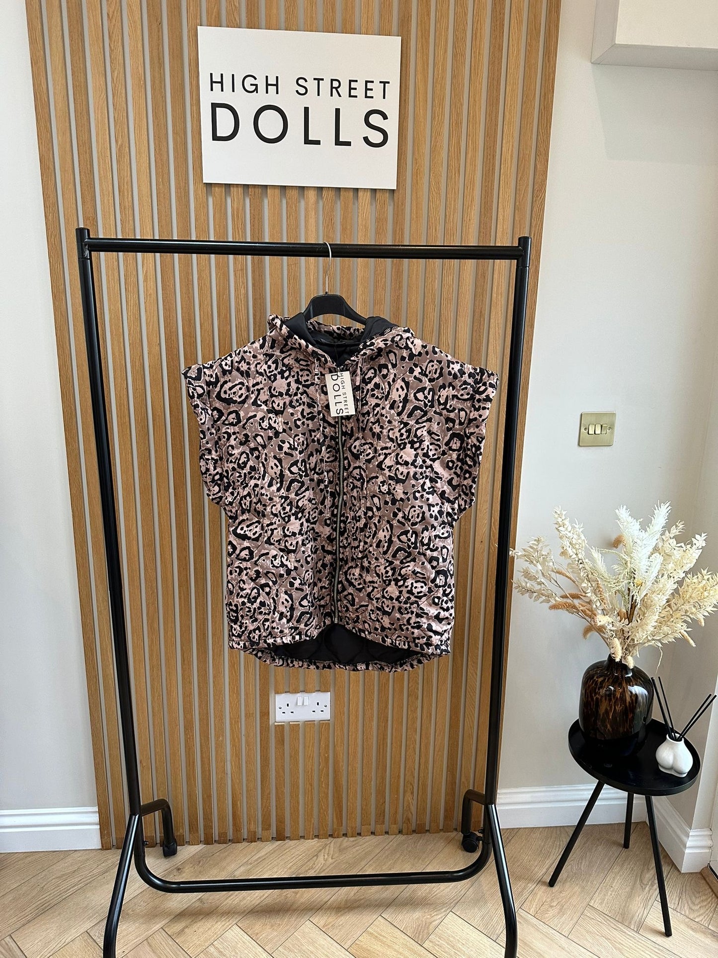 Leopard Print Gilet Women’s Jacket Coat