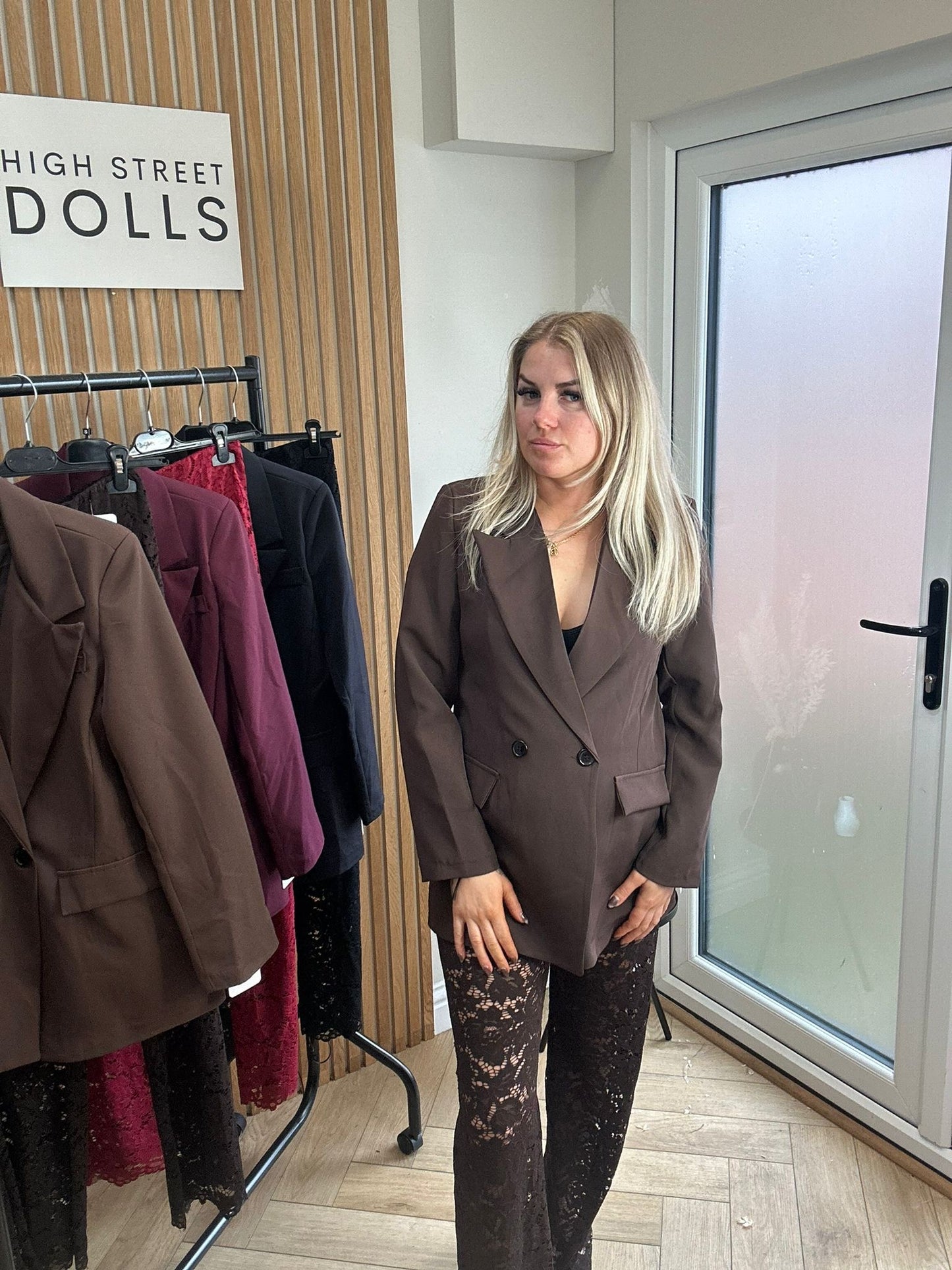 Vivian Oversized Blazer Double Breasted Daywear Evening Wear Autumn Winter