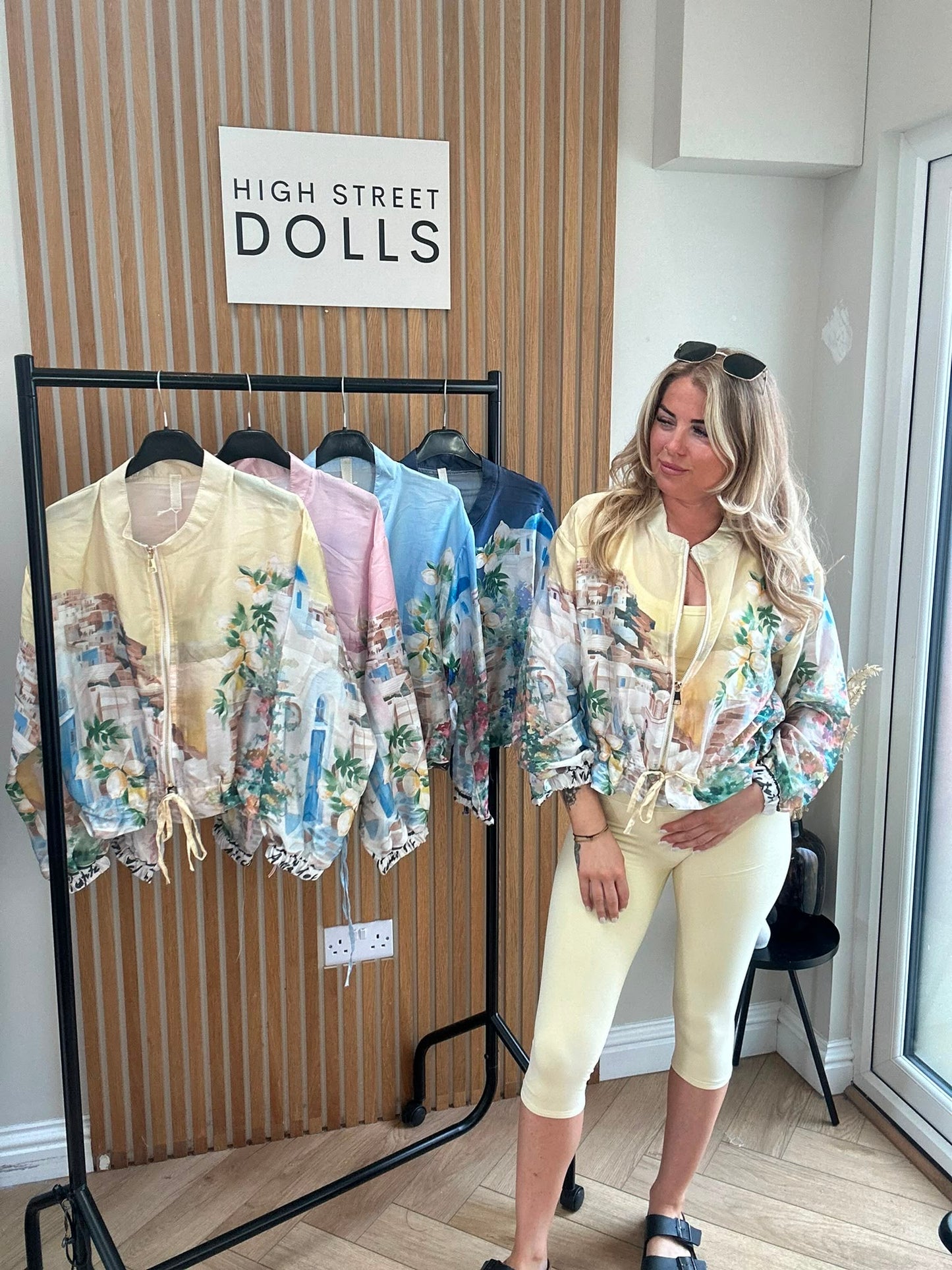 Caterina Jacket Light Weight Material Summer Colourful Prints Holiday