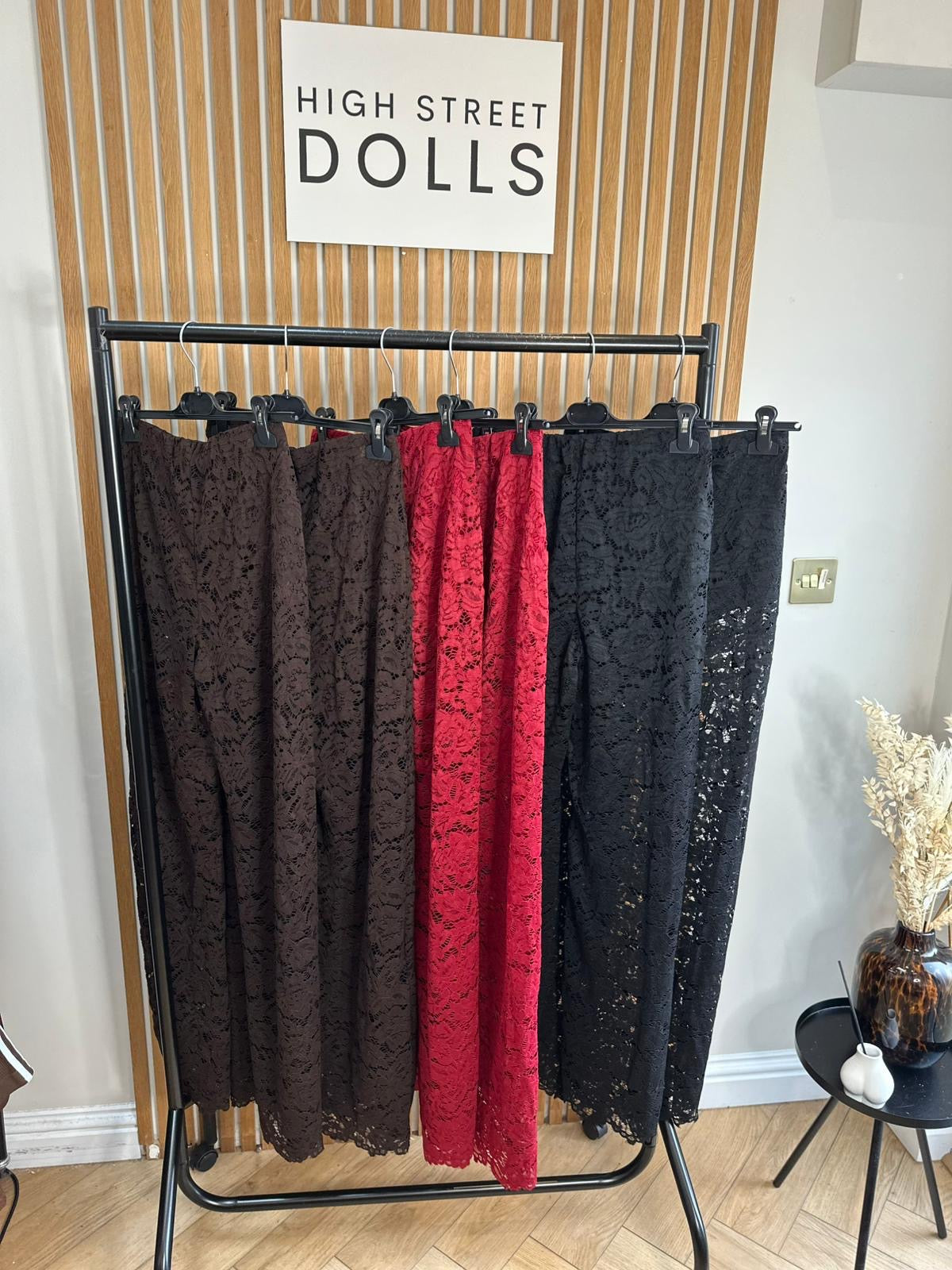 Iris Lace Flare Trousers Evening Wear Autumn Winter Built in Shorts