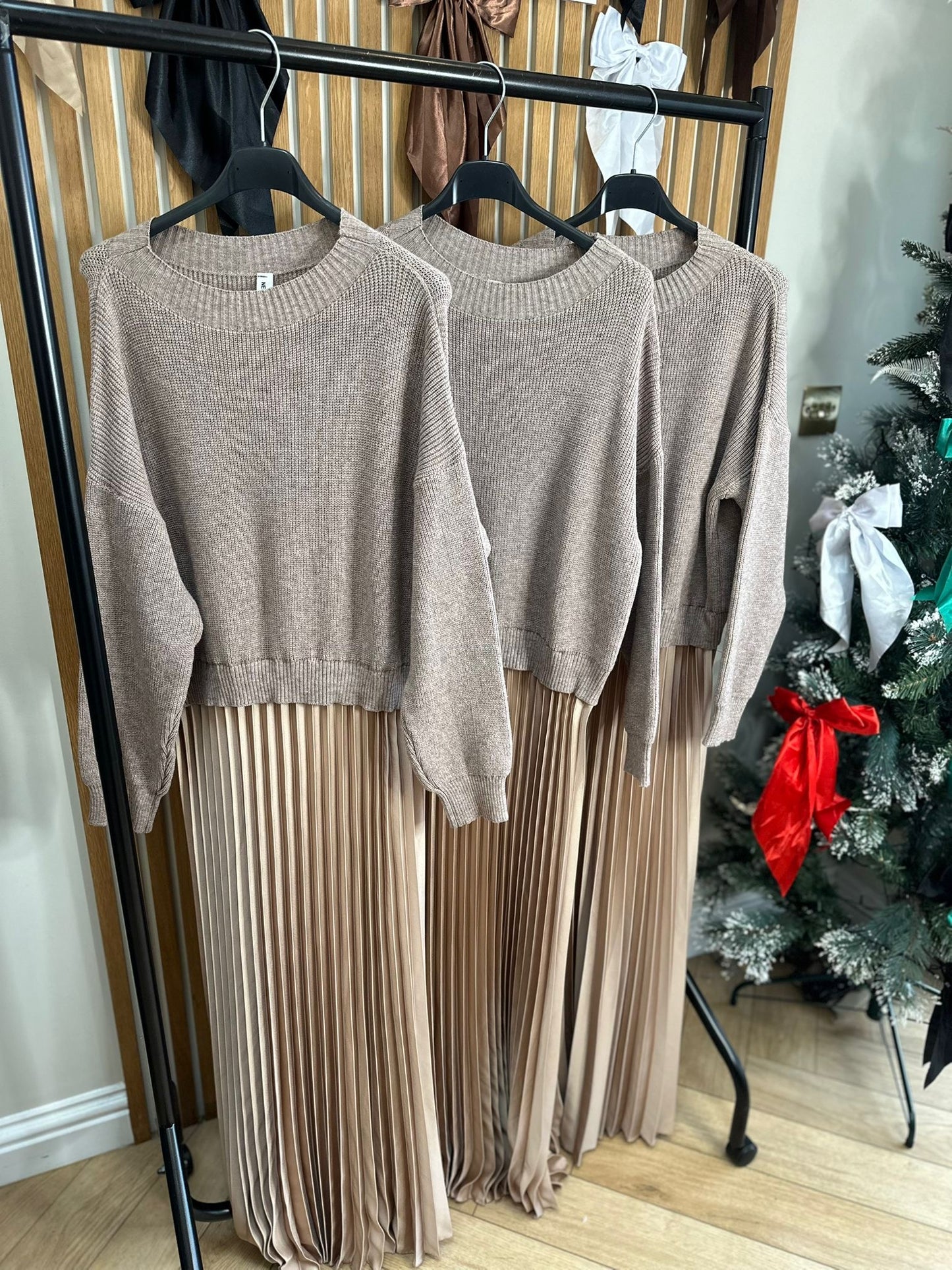 Pleated Jumper Dress