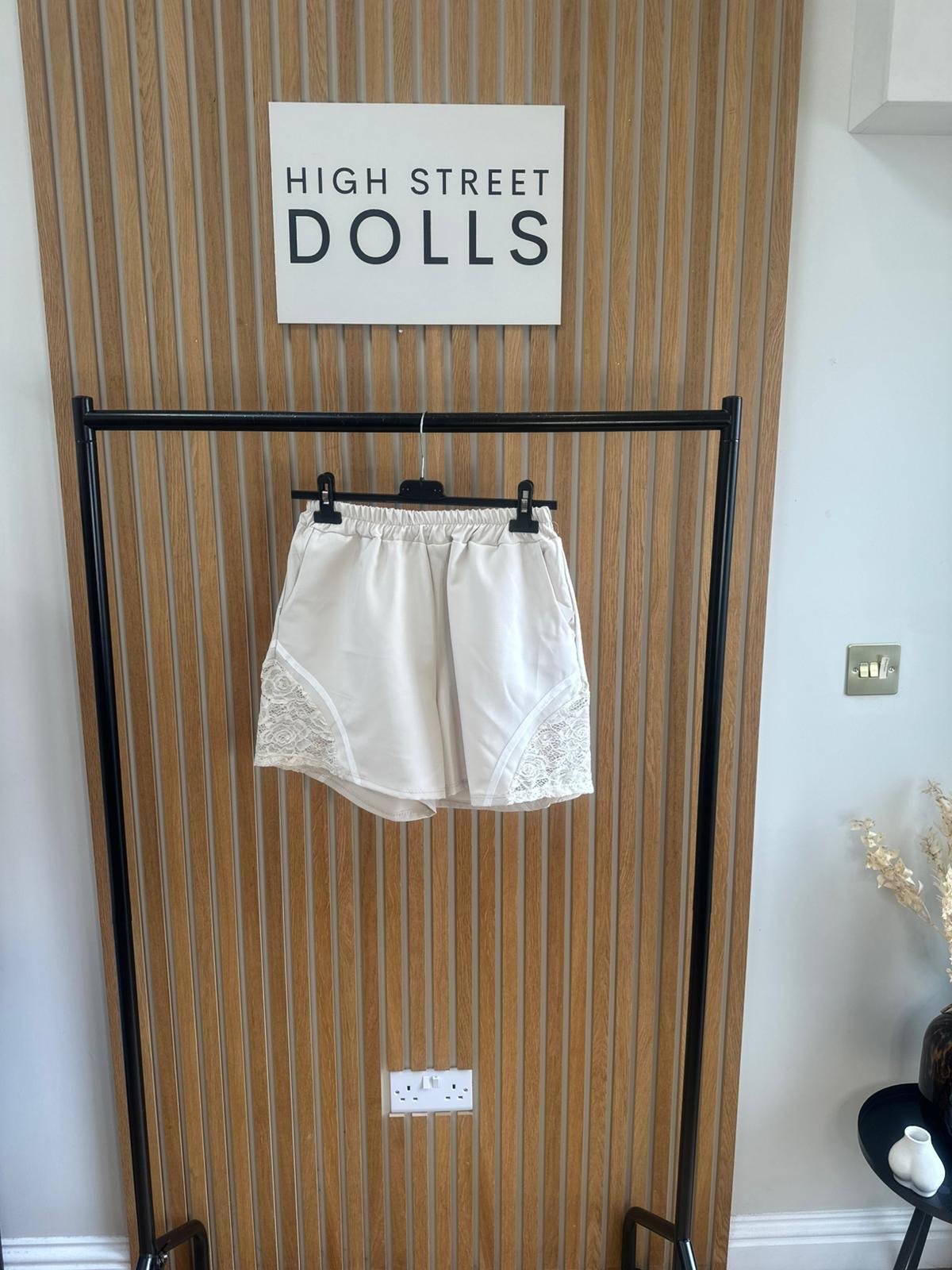 Sugar Lace Shorts Activewear Stripe Details Spring Summer Holiday Elastic Waistband