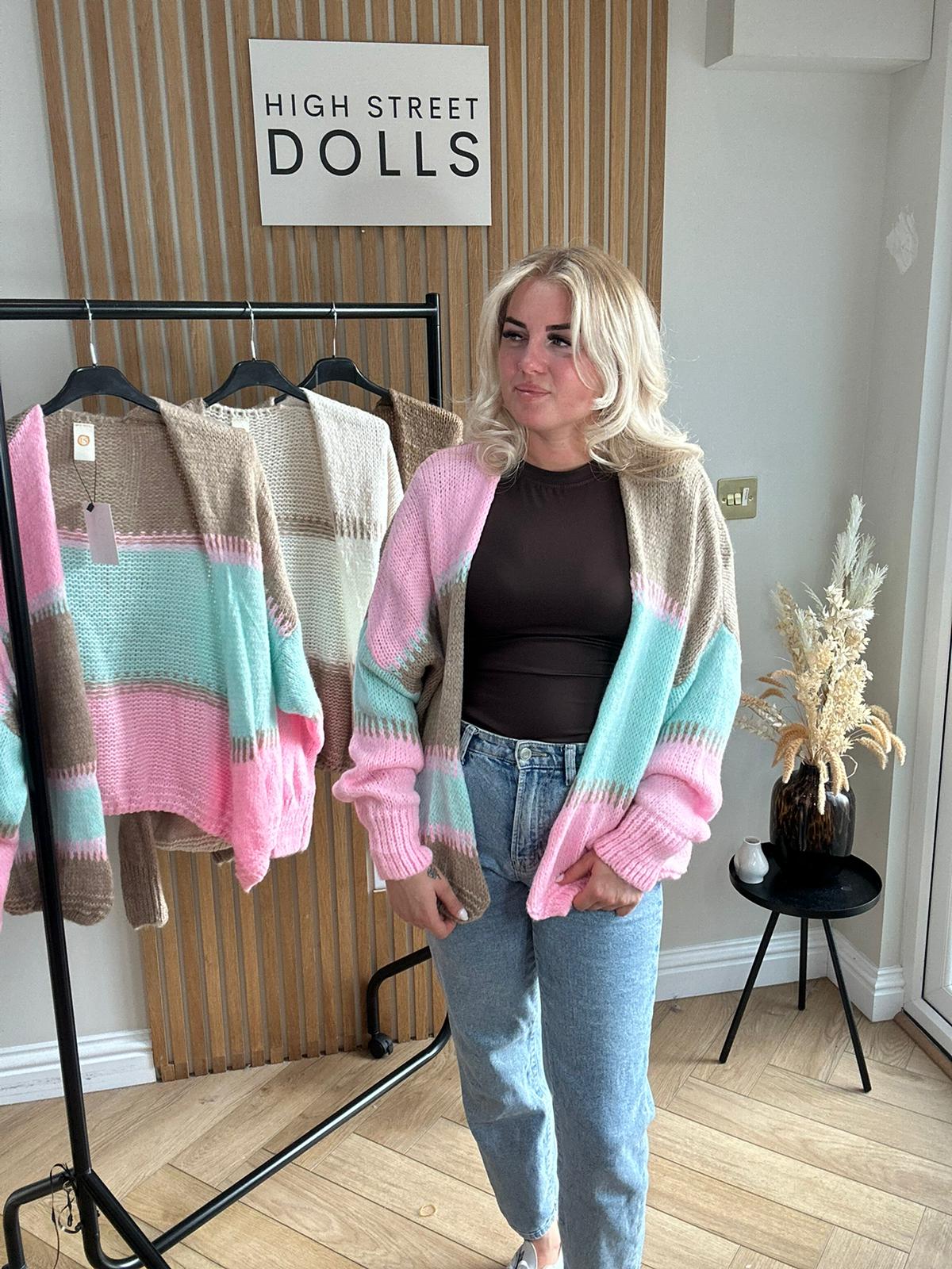 Cecilia Patchwork Knitted Cardigan