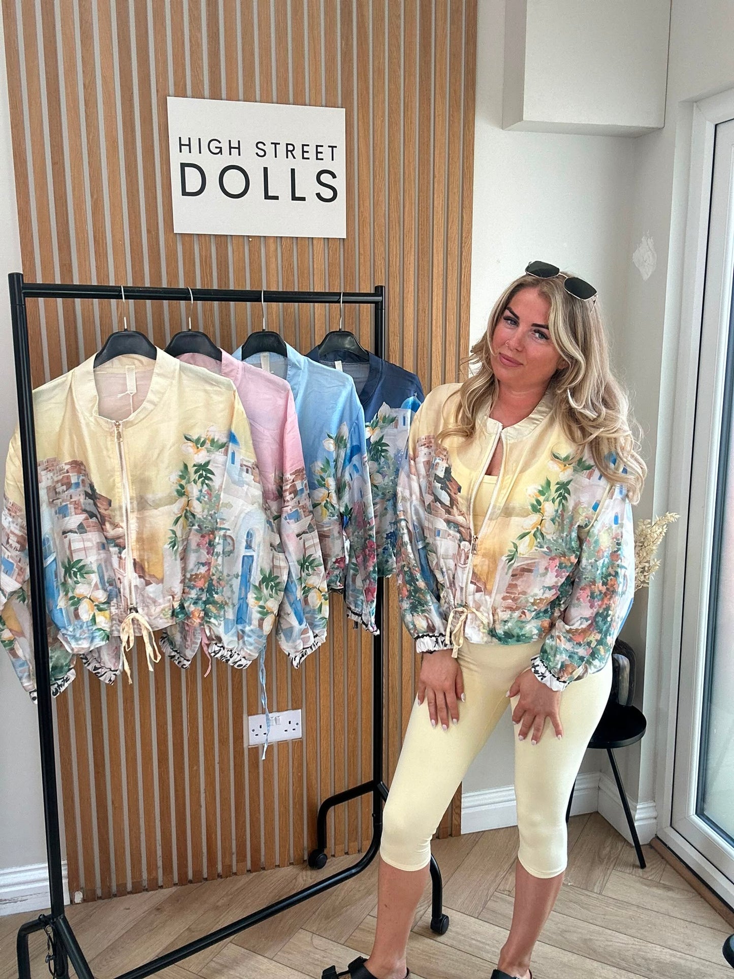 Caterina Jacket Light Weight Material Summer Colourful Prints Holiday